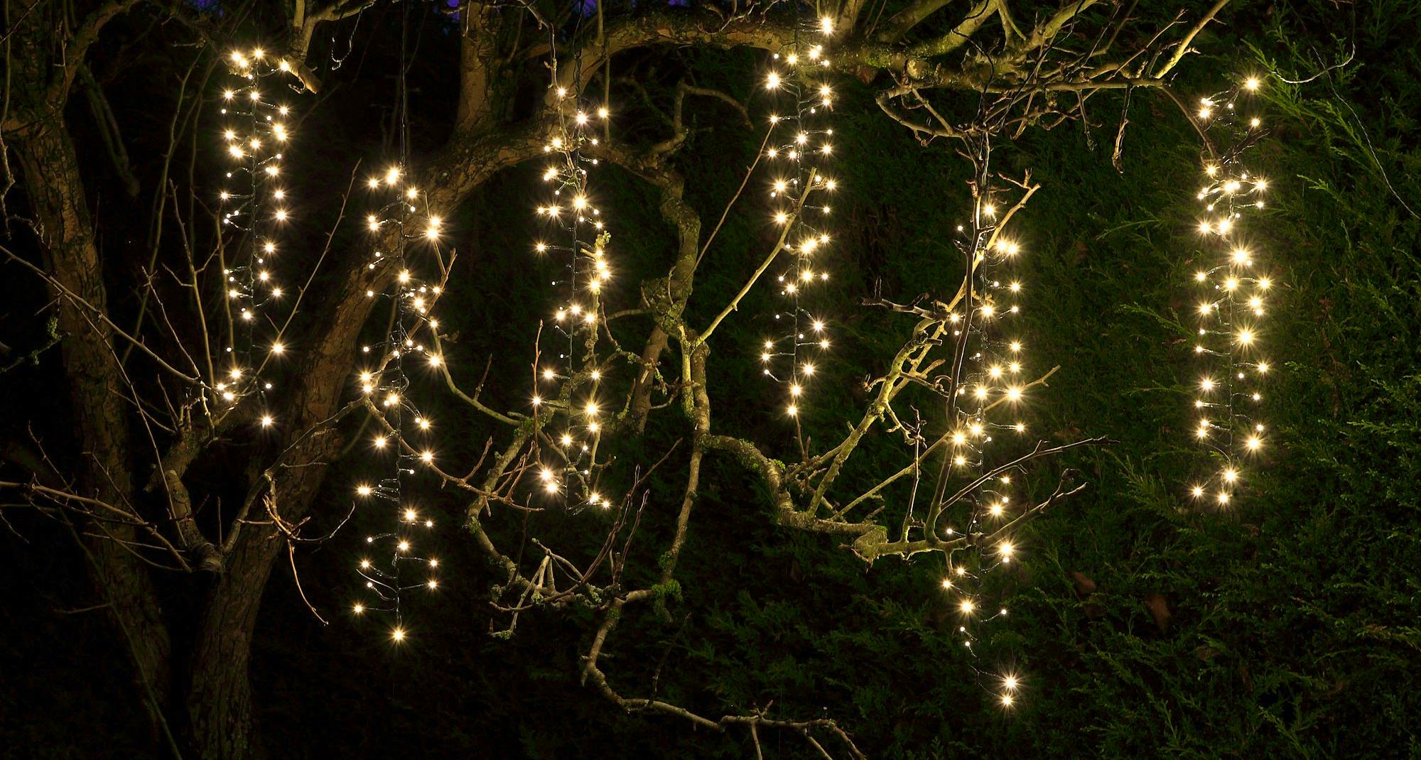 NOMA 576 Warm White Snowing Cascade Lights - 1m Drop