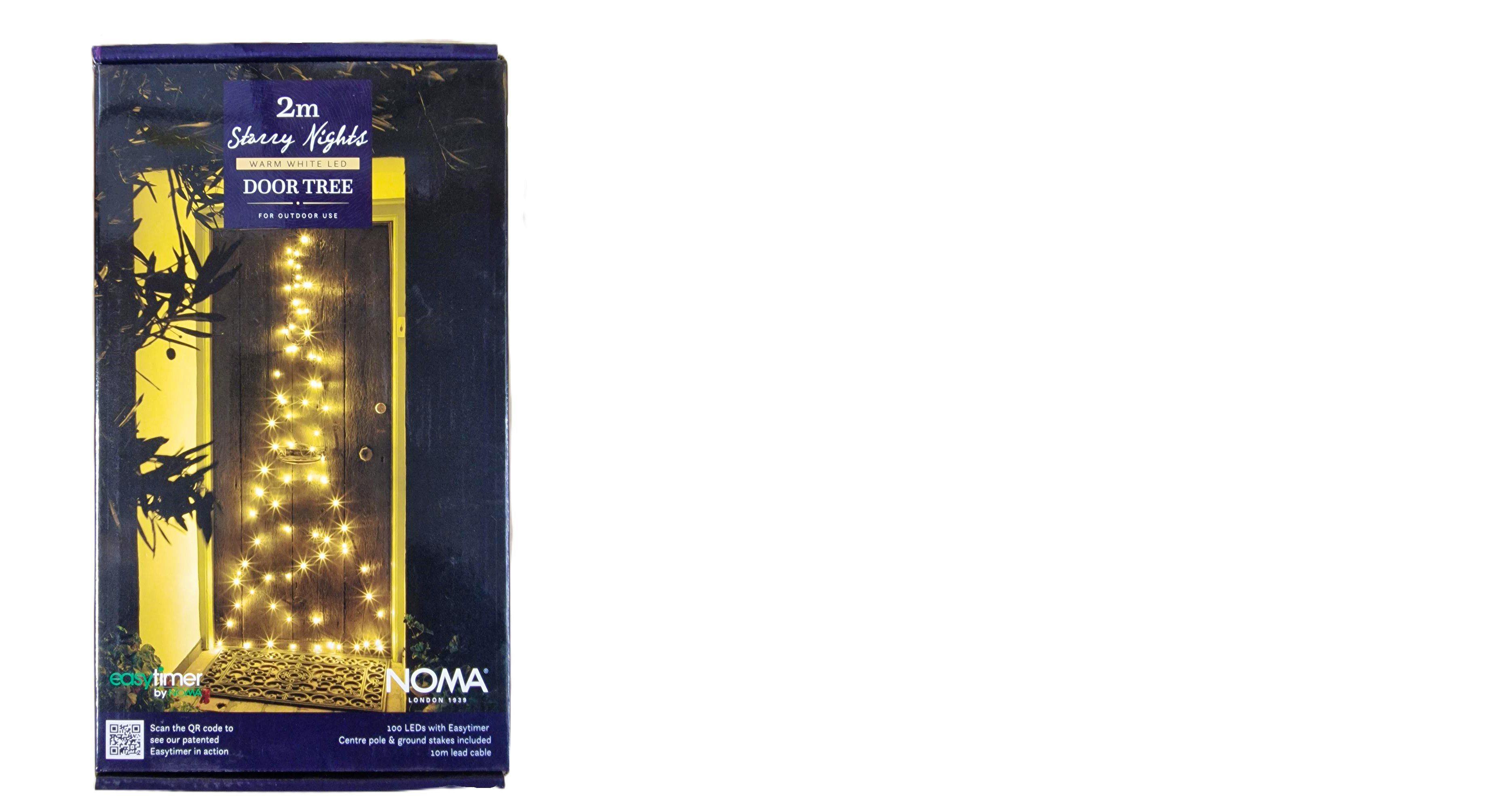 NOMA Starry Nights 2m Door Tree 100 Warm White