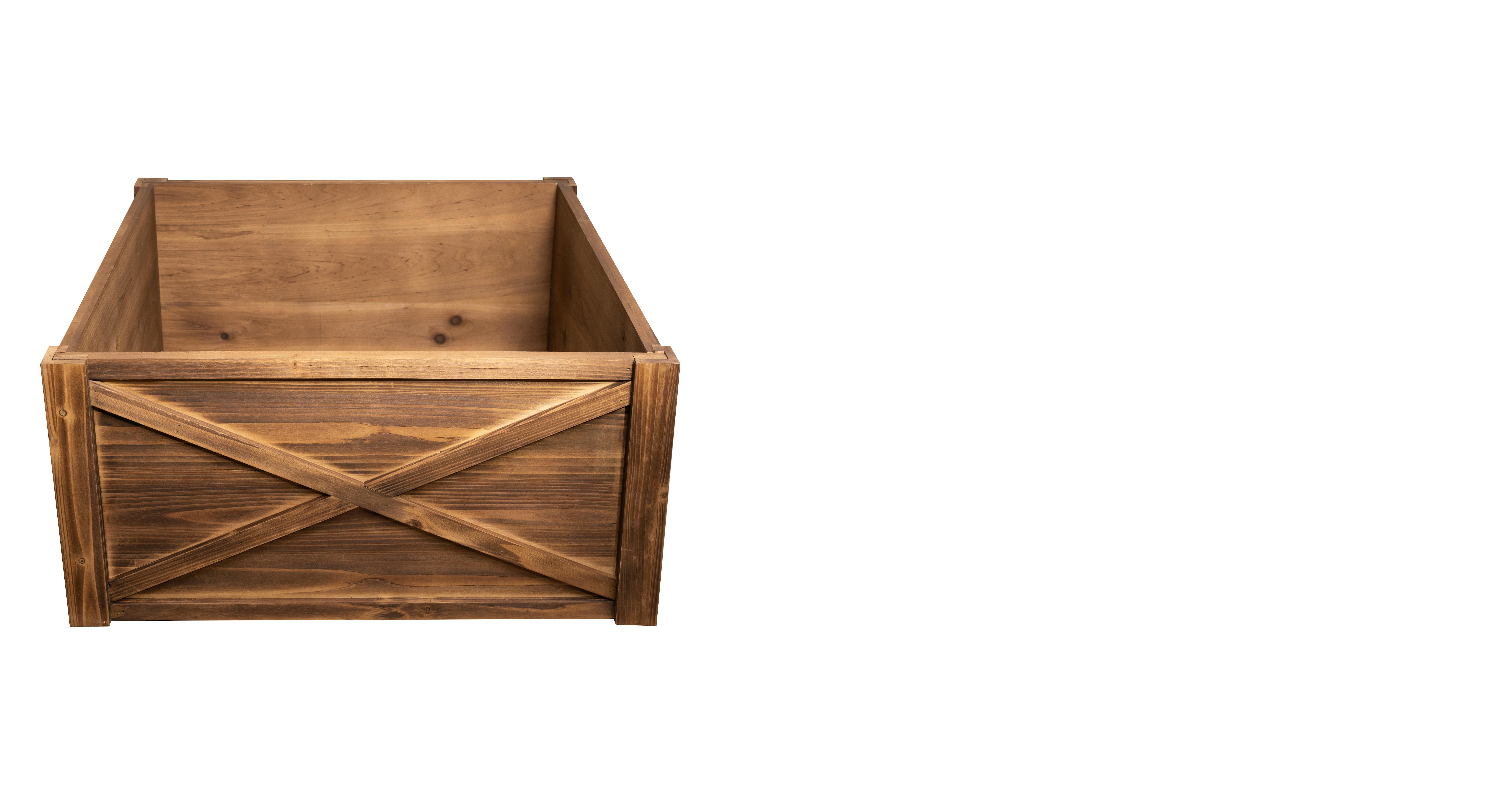 Extra Large Natural Brown Wooden Christmas Tree Skirt - 130cm stand