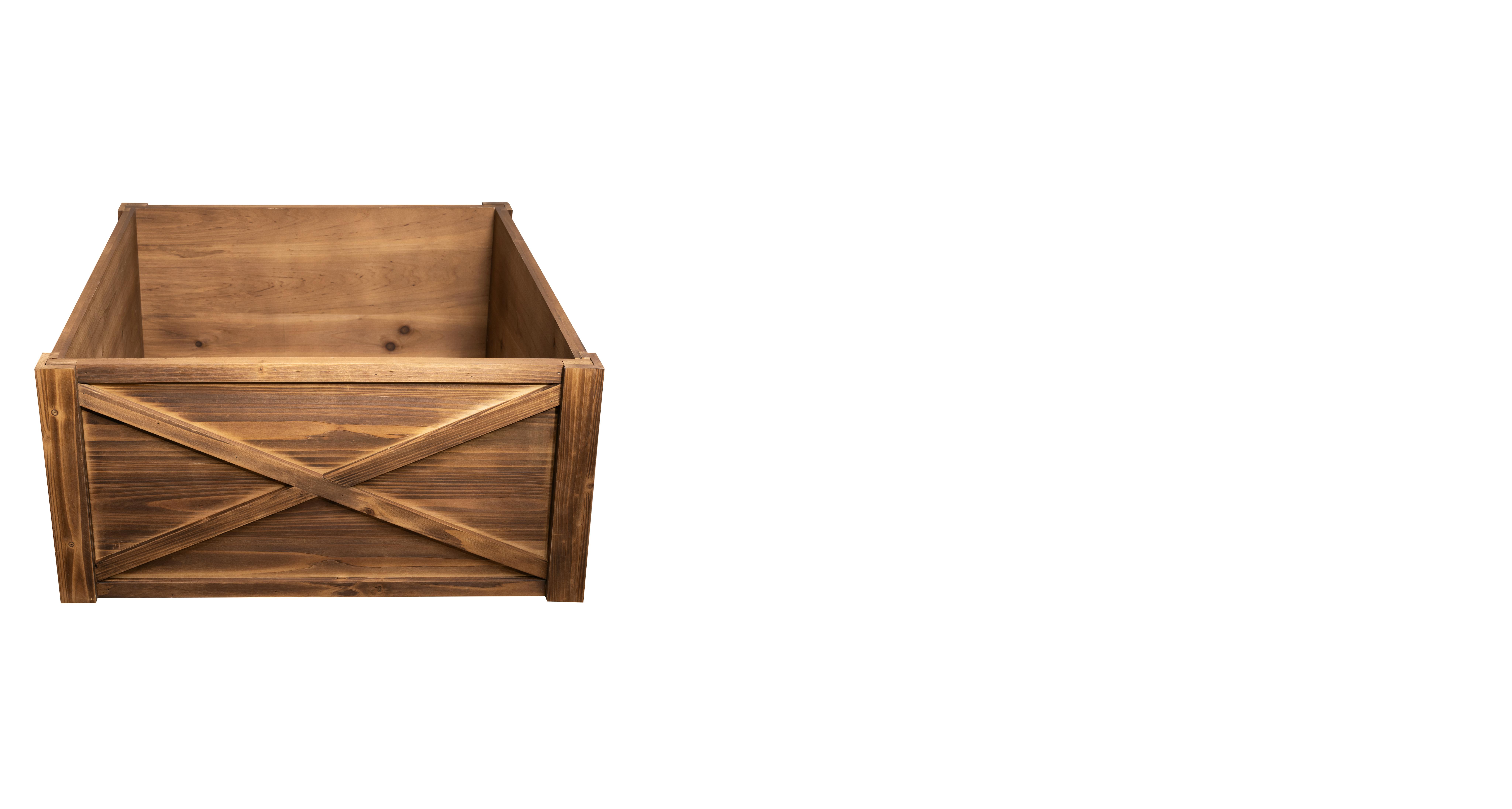 Extra Large Natural Brown Wooden Christmas Tree Skirt - 150cm stand