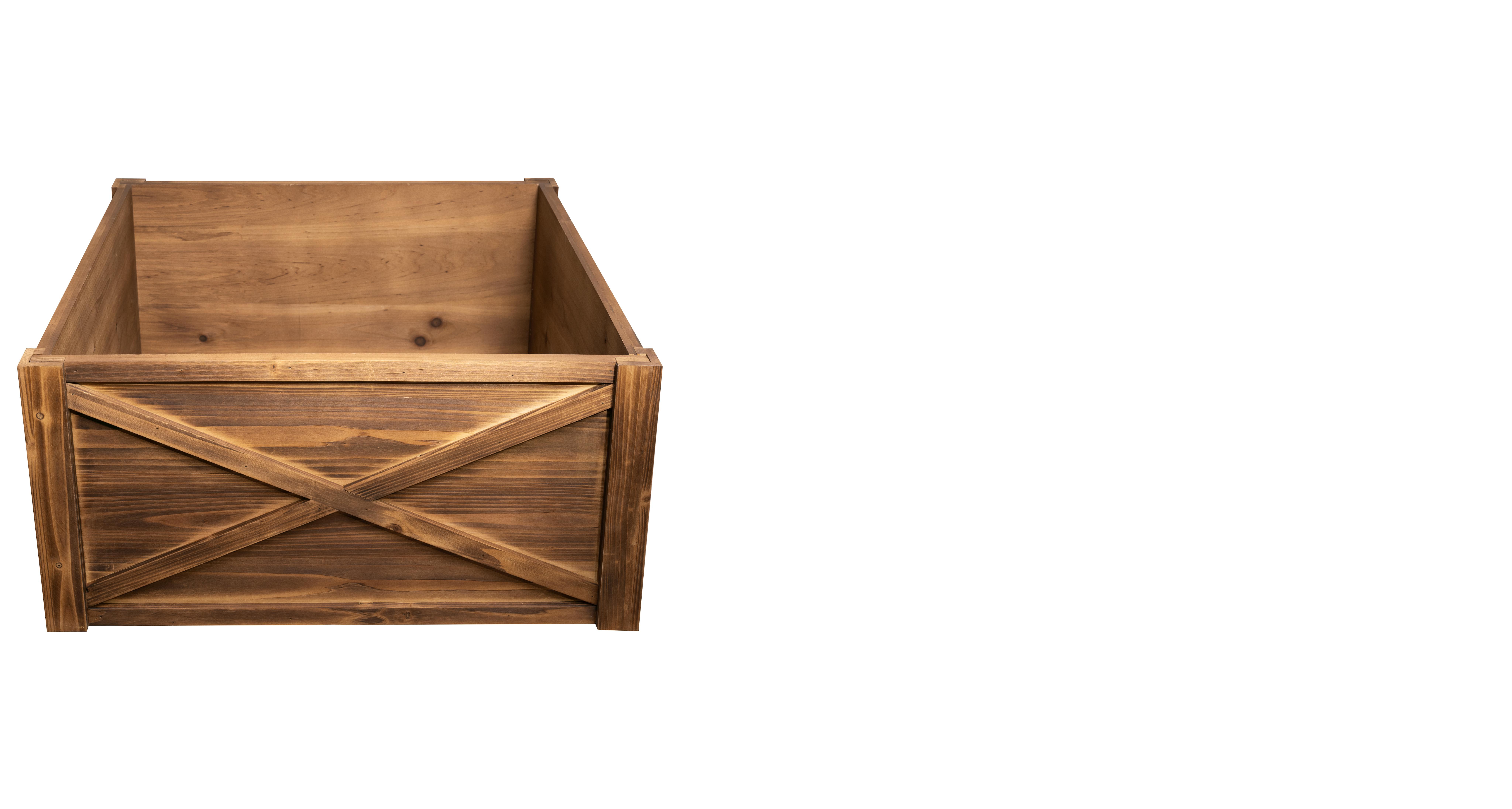 Extra Large Natural Brown Wooden Christmas Tree Skirt - 100cm stand