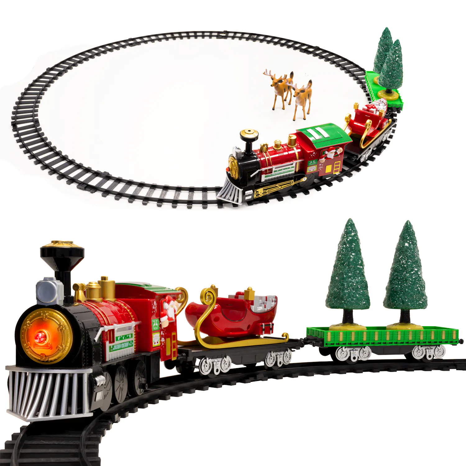 Battery Powered Electric Christmas Train Set