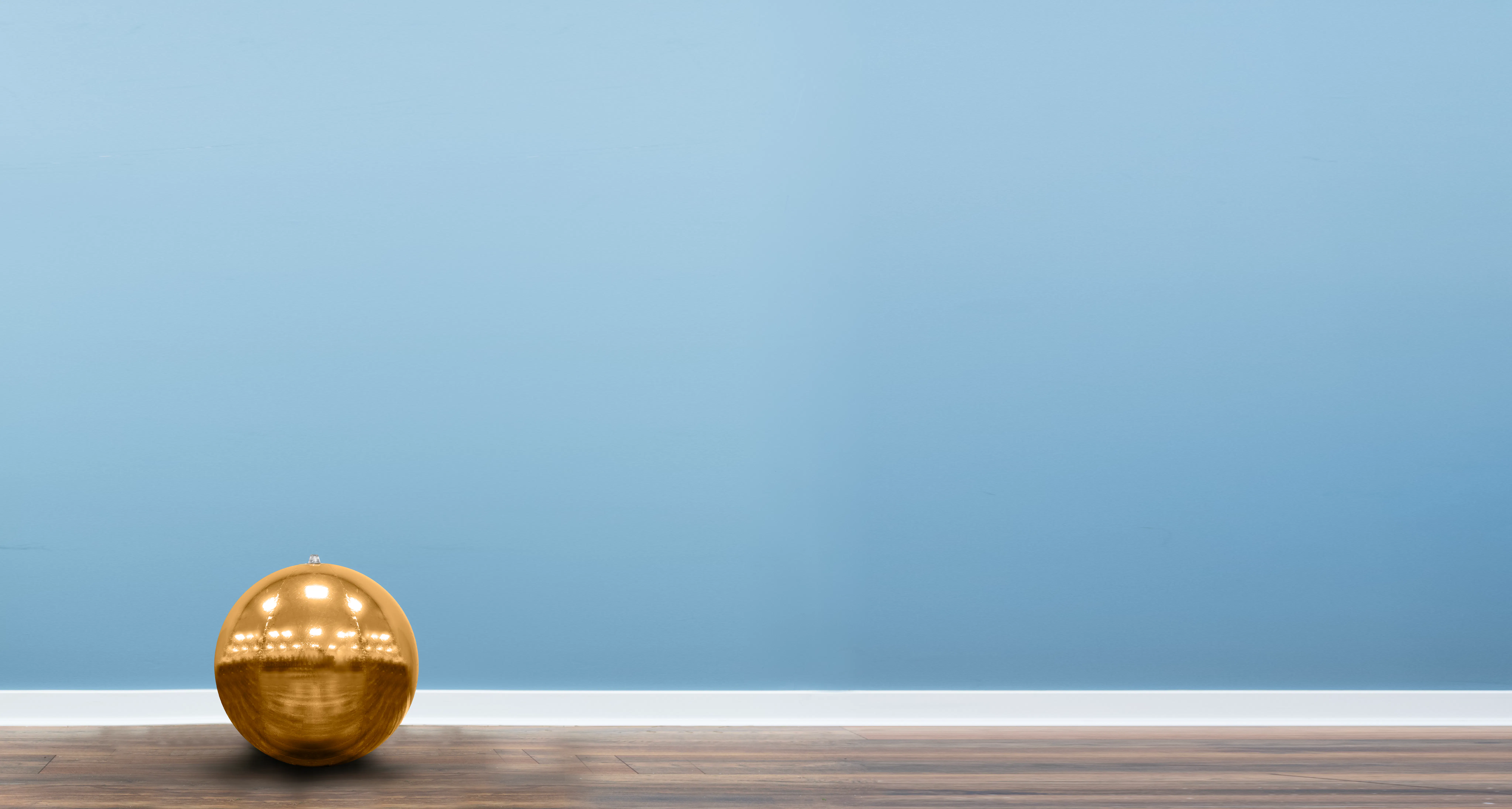 40cm Metallic Gold Inflatable Mirror Ball