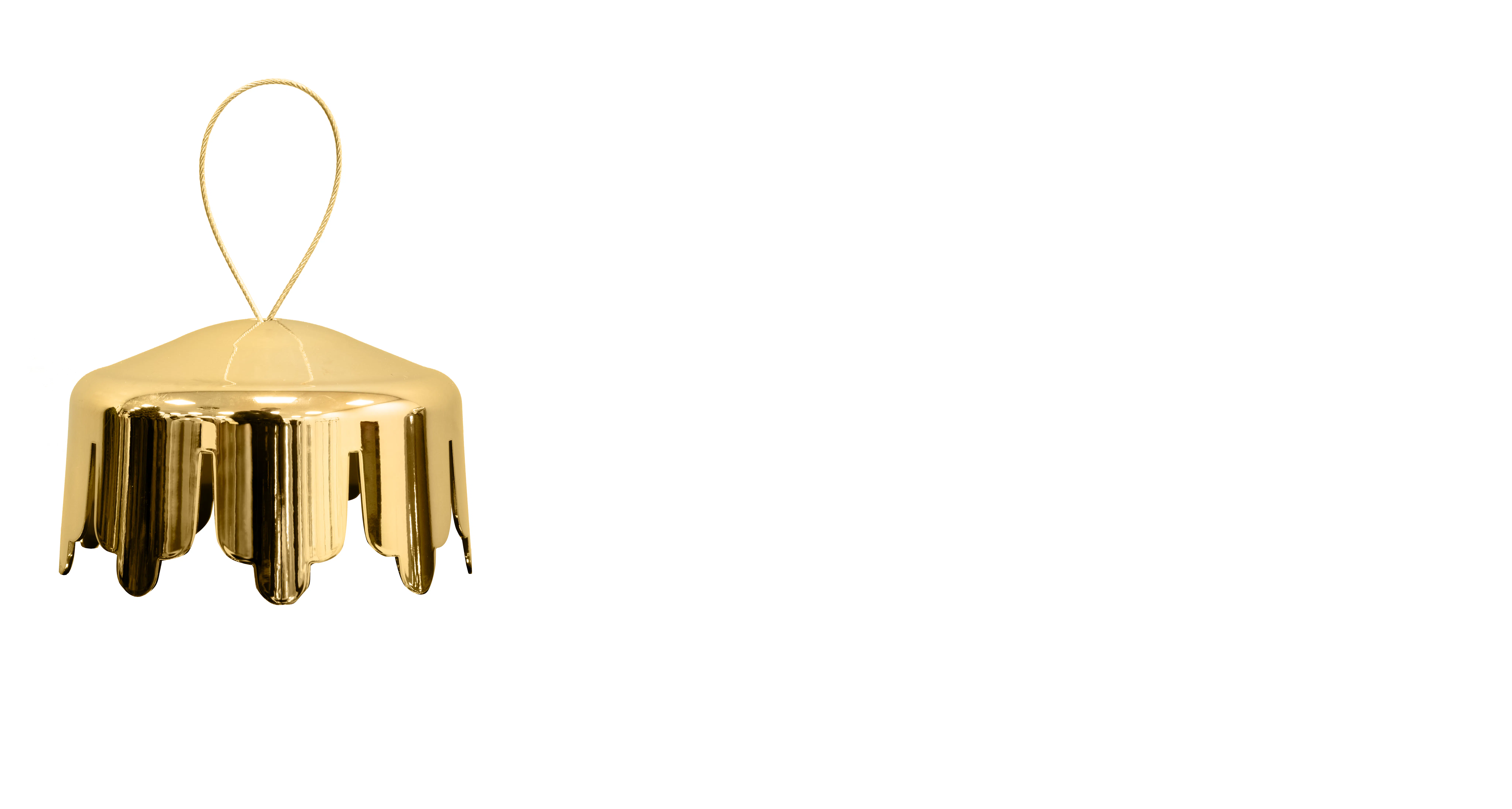 Gold Bauble Cap for Inflatable Mirror Ball