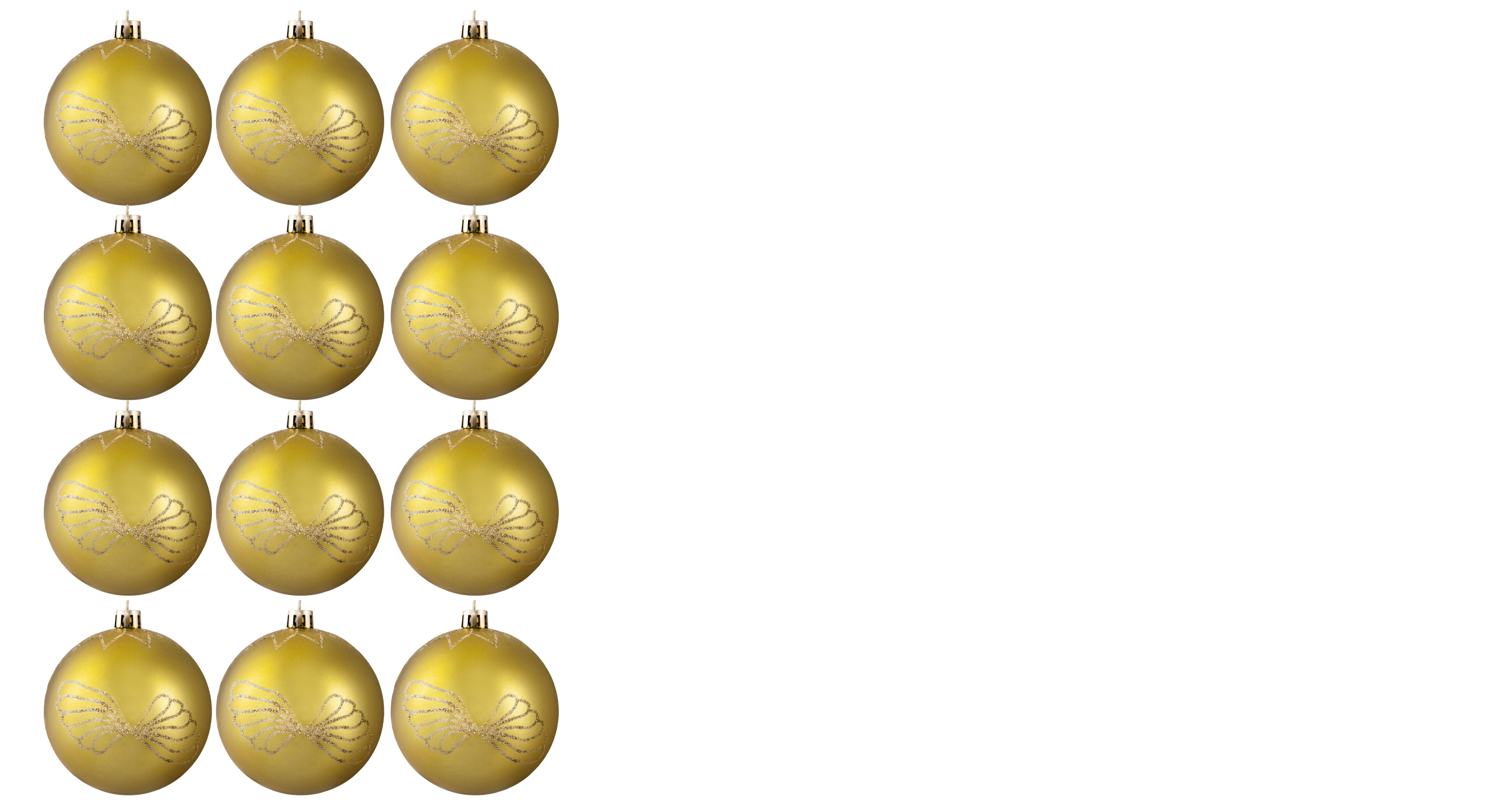 6cm&#x20;Hand&#x20;Painted&#x20;Shatterproof&#x20;Bauble&#x20;Design&#x20;21&#x20;&#x28;12&#x20;Pack&#x29;