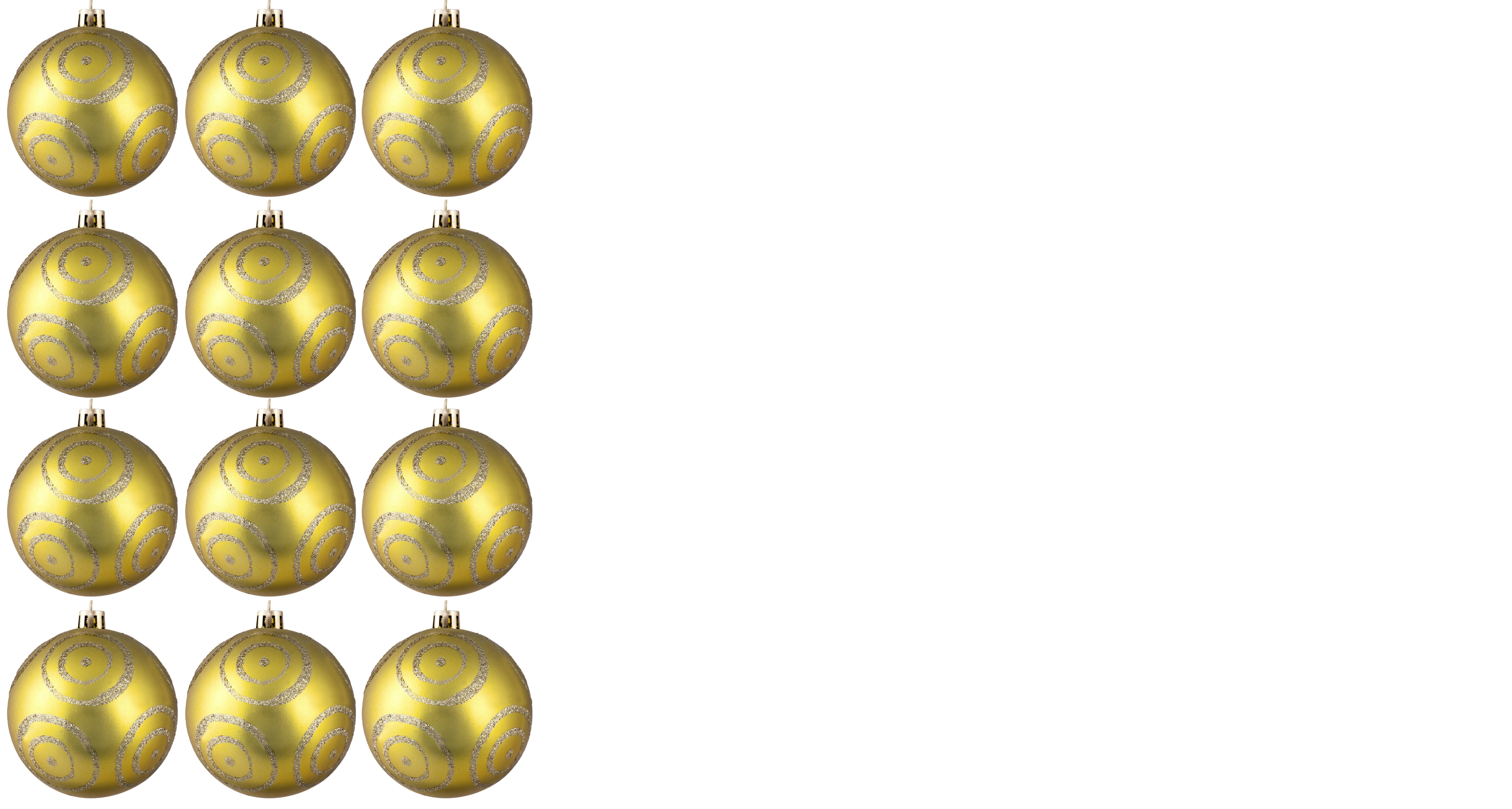 6cm&#x20;Hand&#x20;Painted&#x20;Shatterproof&#x20;Bauble&#x20;Design&#x20;22&#x20;&#x28;12&#x20;Pack&#x29;