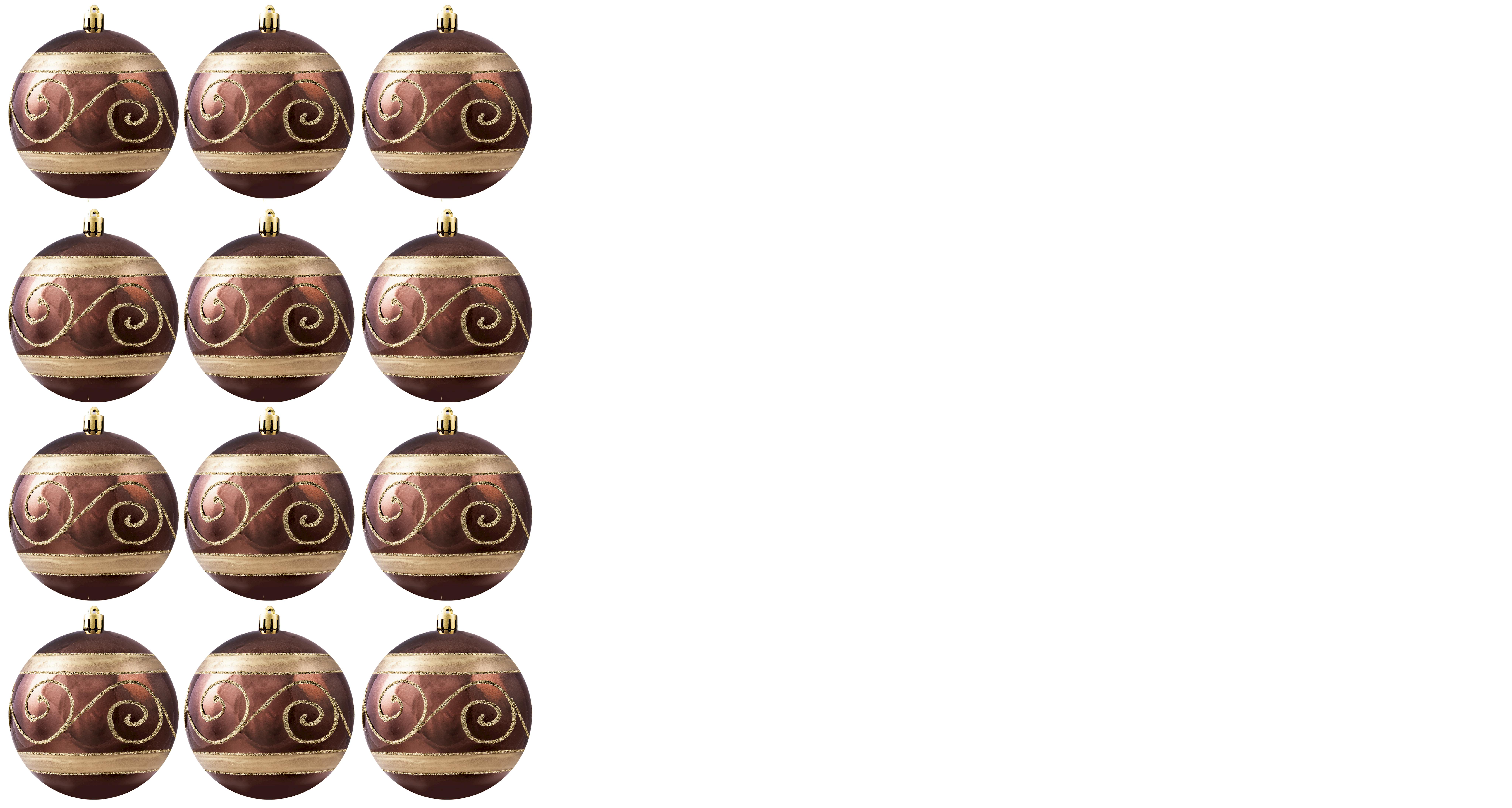 6cm&#x20;Hand&#x20;Painted&#x20;Shatterproof&#x20;Bauble&#x20;Design&#x20;25&#x20;&#x28;12&#x20;Pack&#x29;