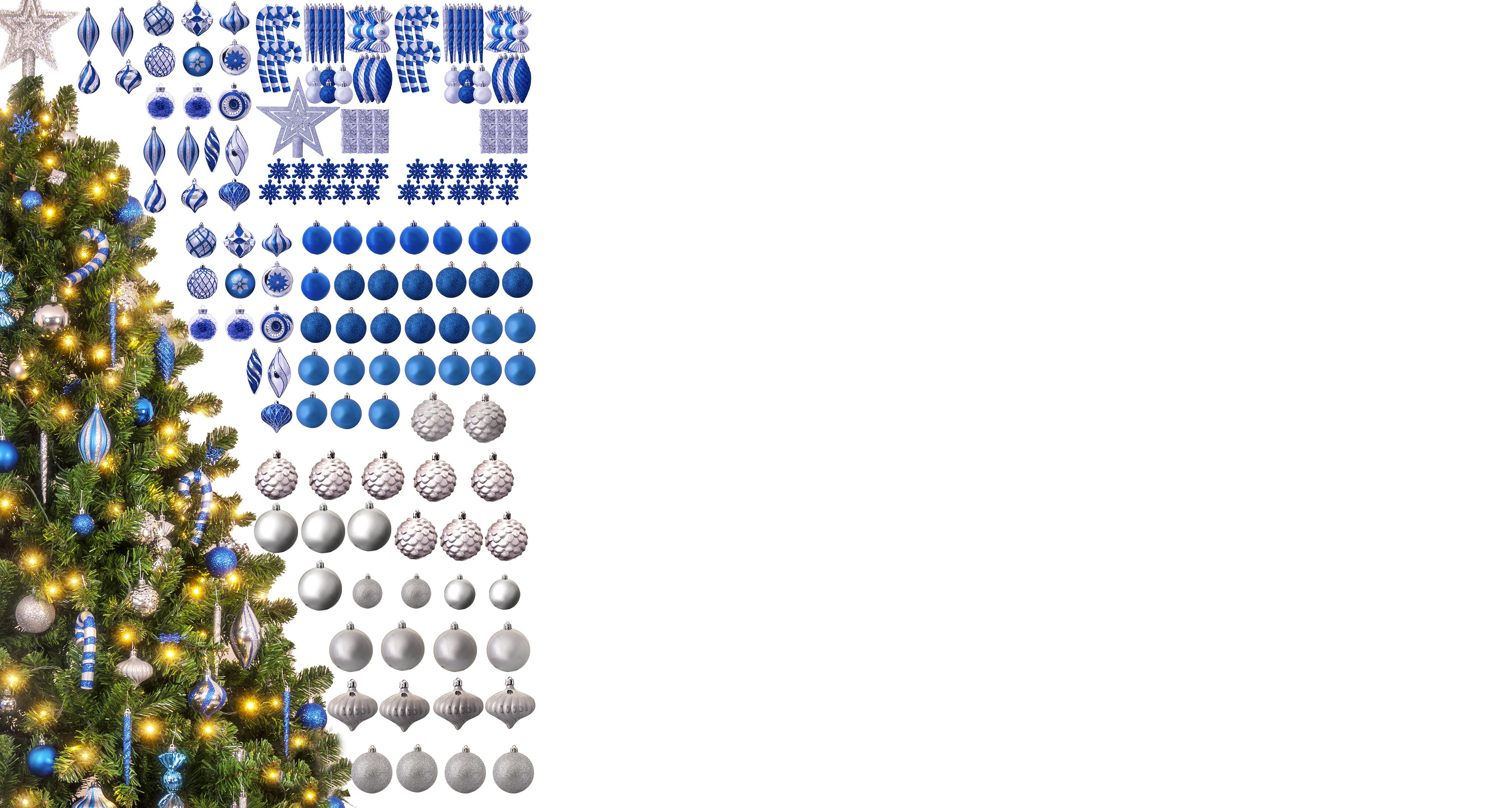 The 196pc Midnight Frost Full Heavy Coverage Bauble Set
