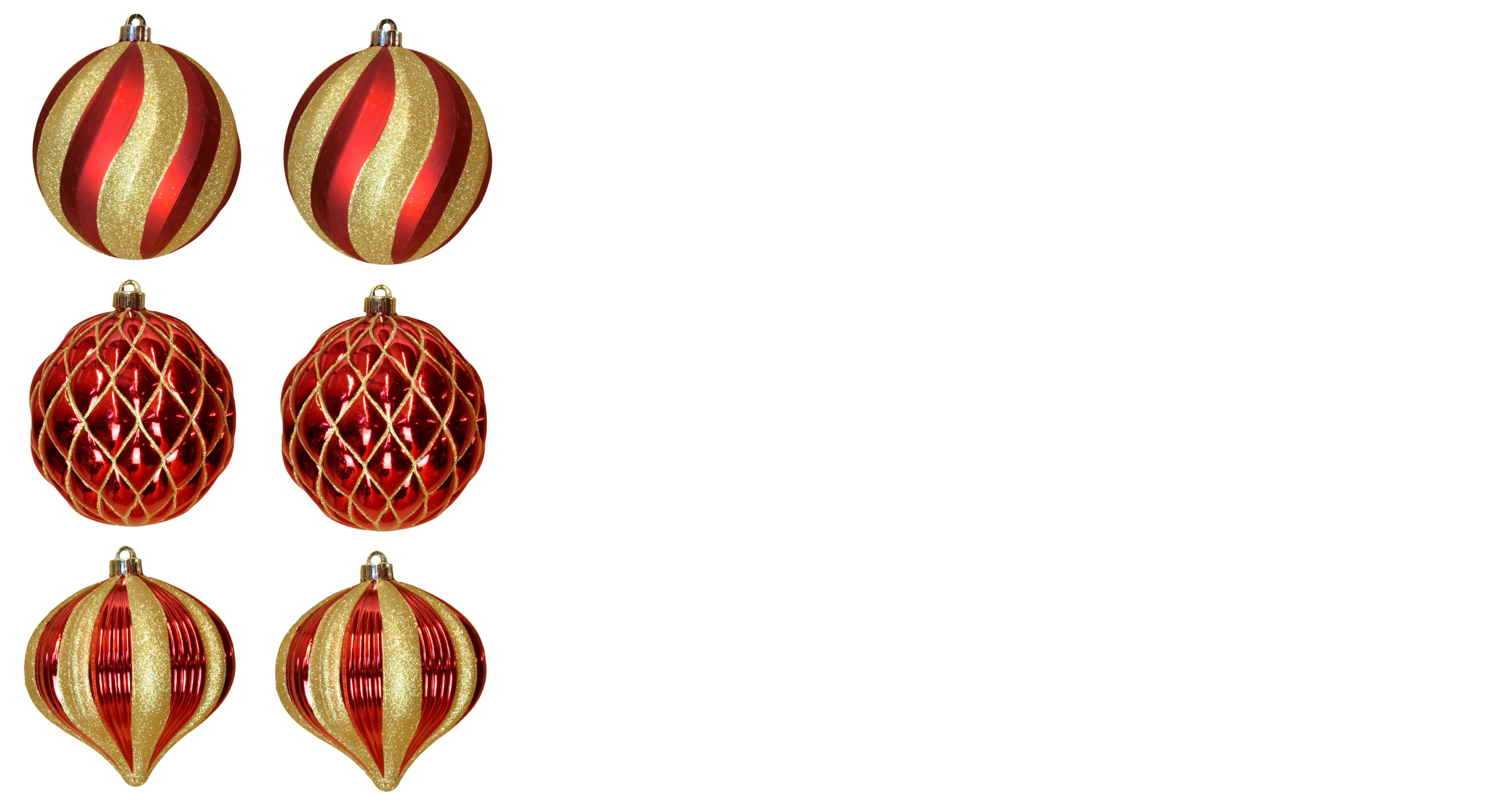 Gilded Berry Bauble 15cm Large Bauble 6pc Set