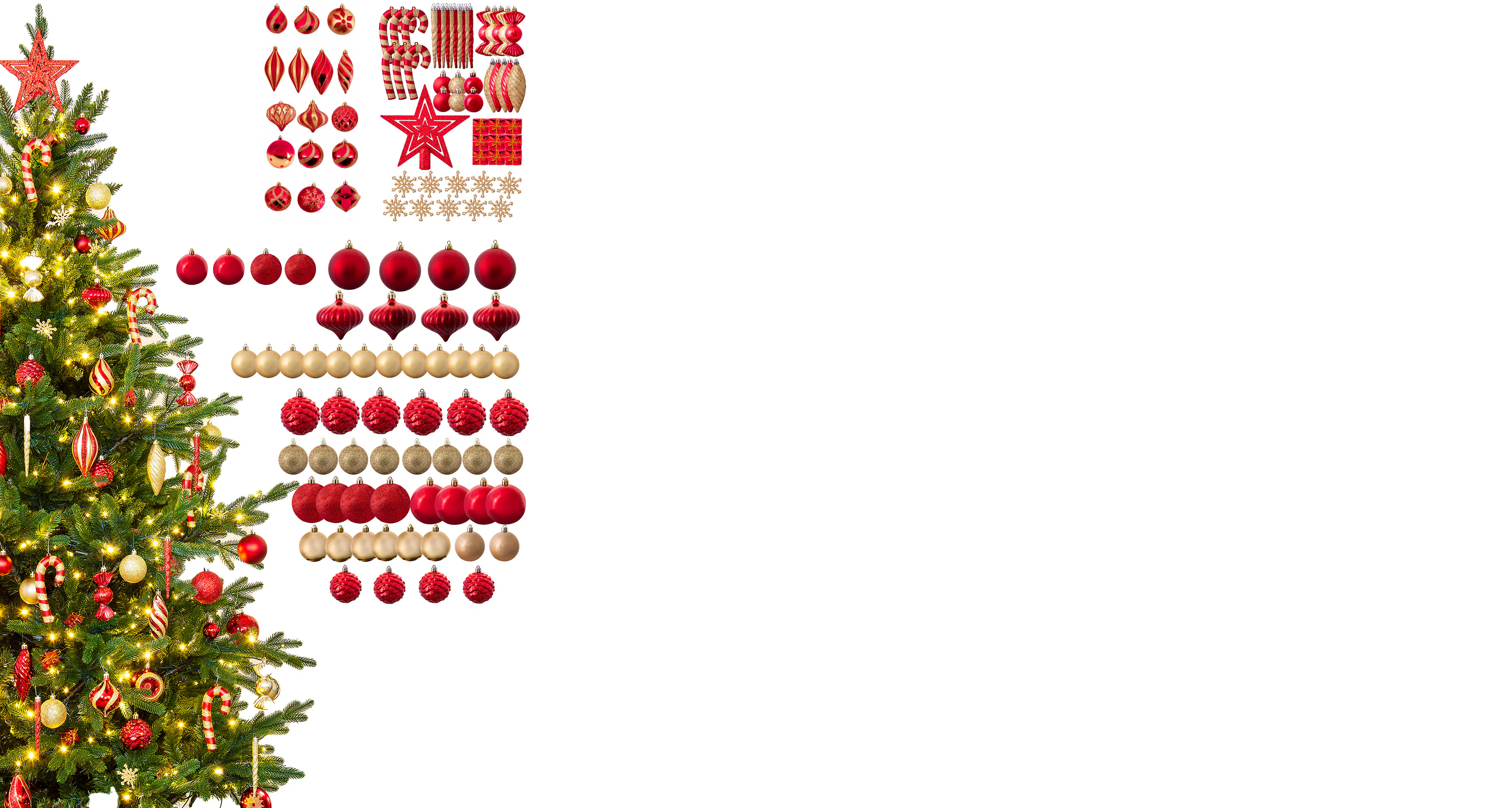 The 128pc Gilded Berry Full Heavy Coverage Bauble Set