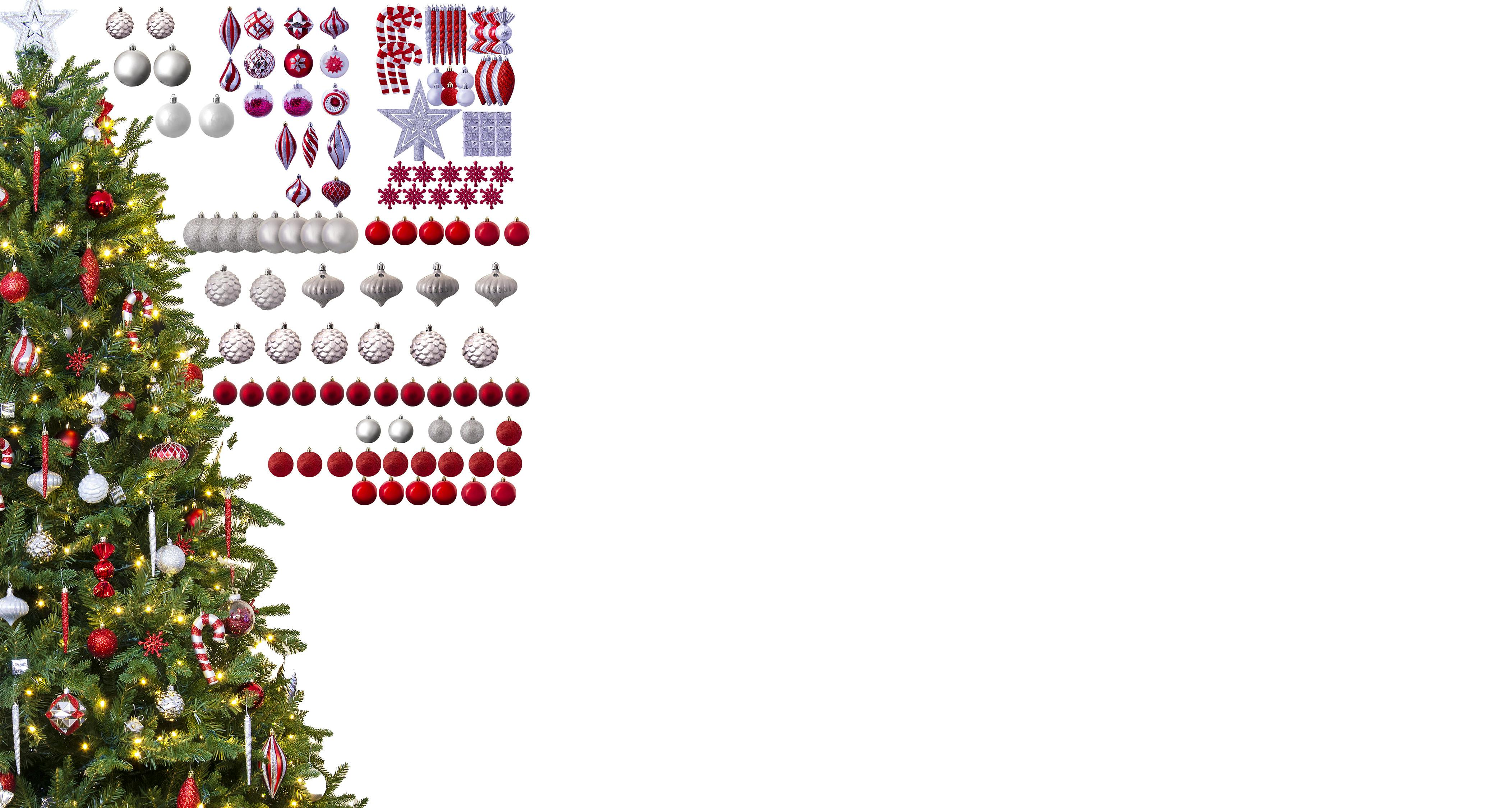 The 128pc Frosted Berry Full Heavy Coverage Bauble Set