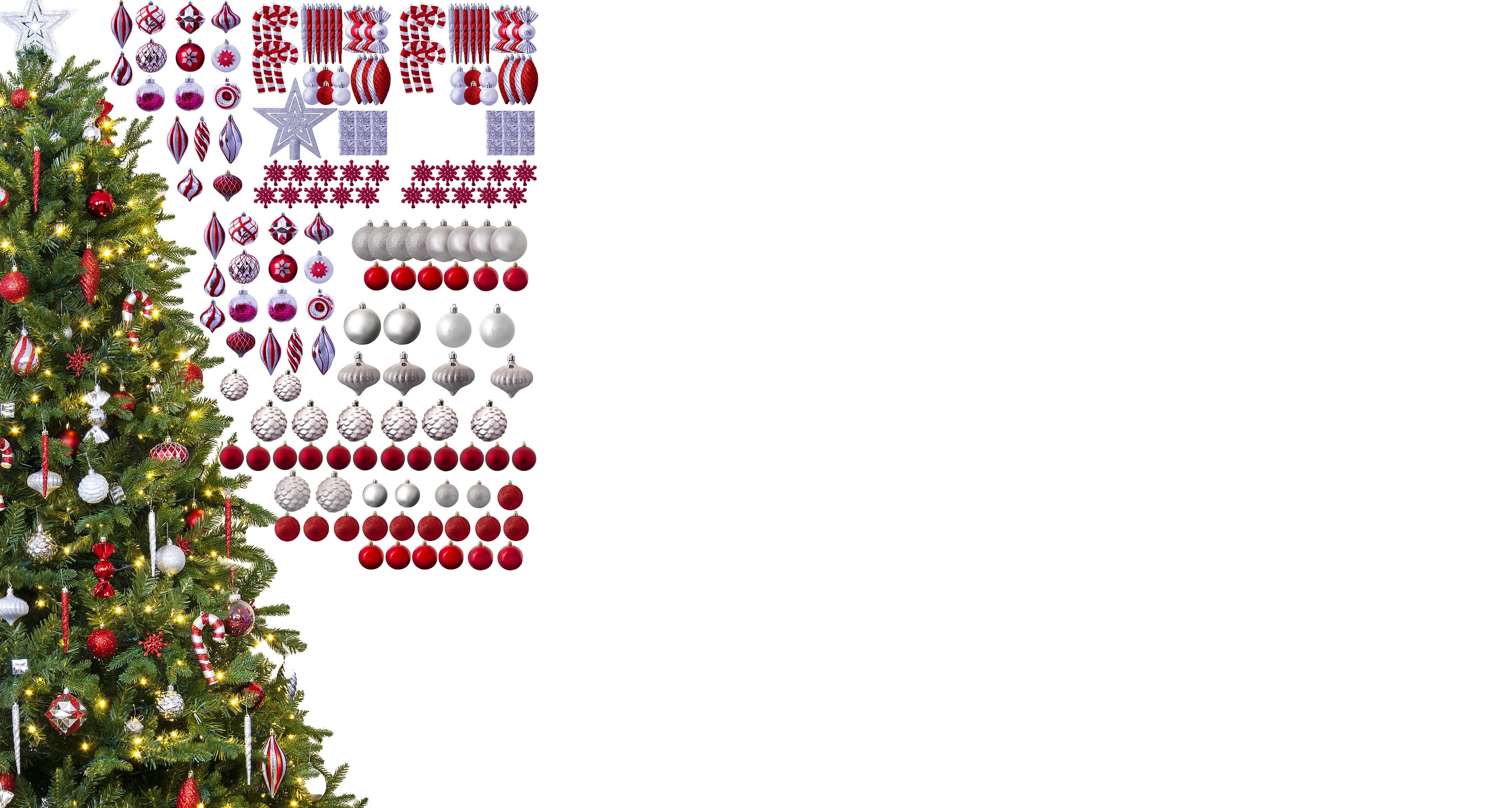 The 196pc Frosted Berry Full Heavy Coverage Bauble Set