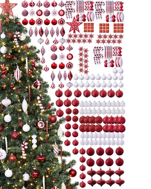 The 288pc Candy Cane Full Heavy Coverage Bauble Set The 288pc Candy Cane Full Heavy Coverage Bauble Set