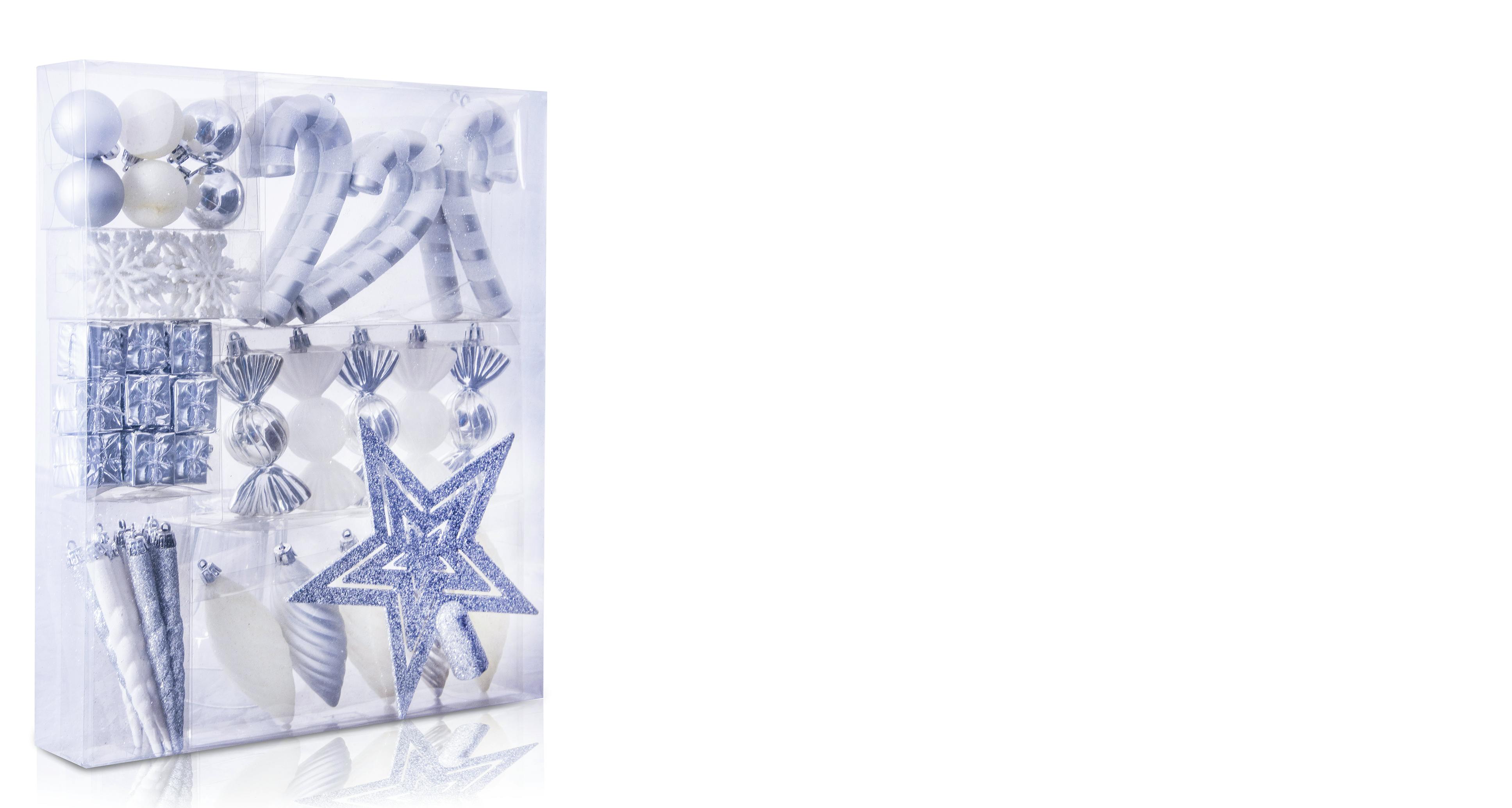 Frosted Pearl Bauble 52pc Accessories Set