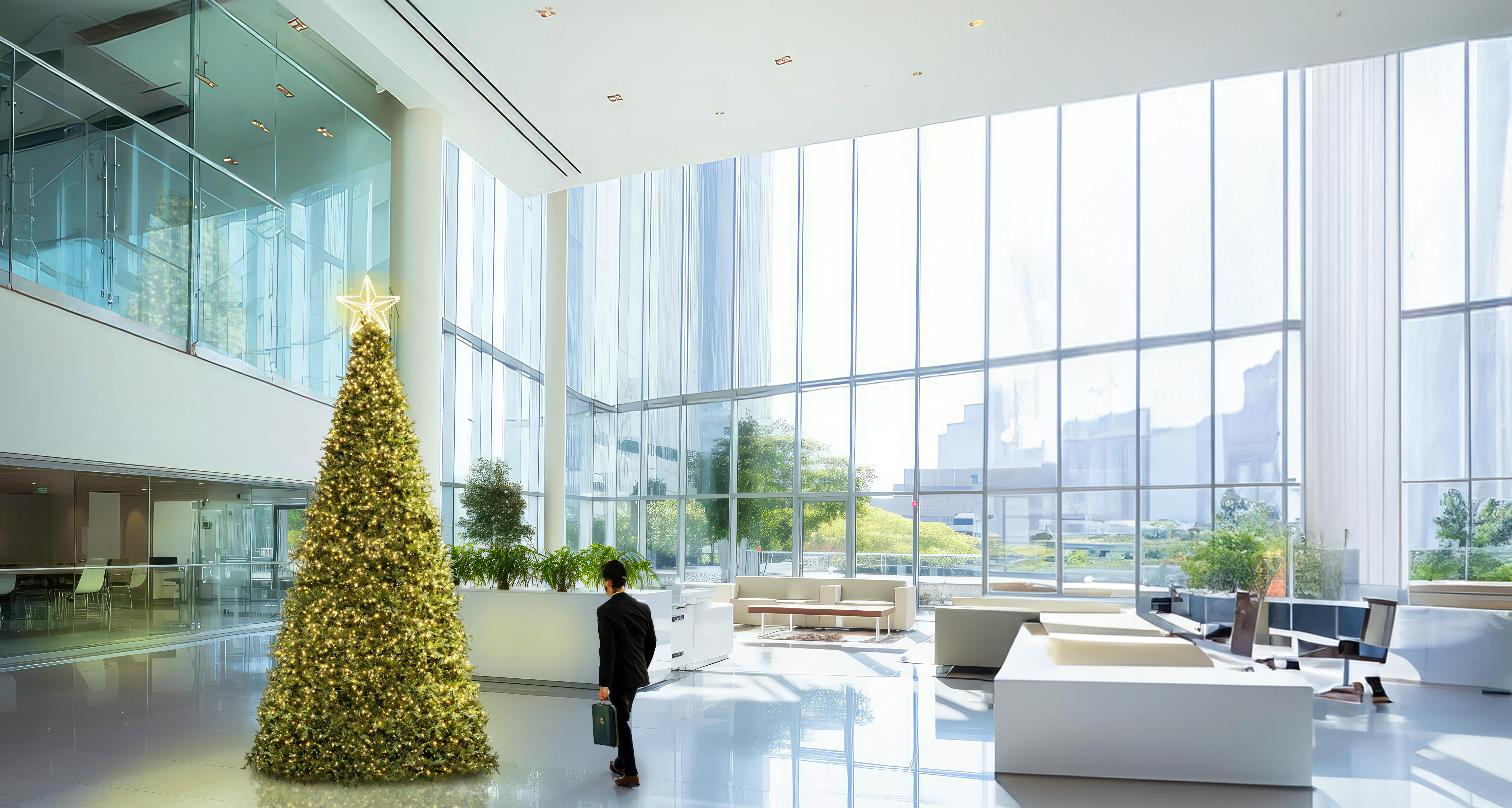 4m/13.1ft Commercial Giant Woodland Frame Tree - Warm White Pre-lit (Indoor/Outdoor)