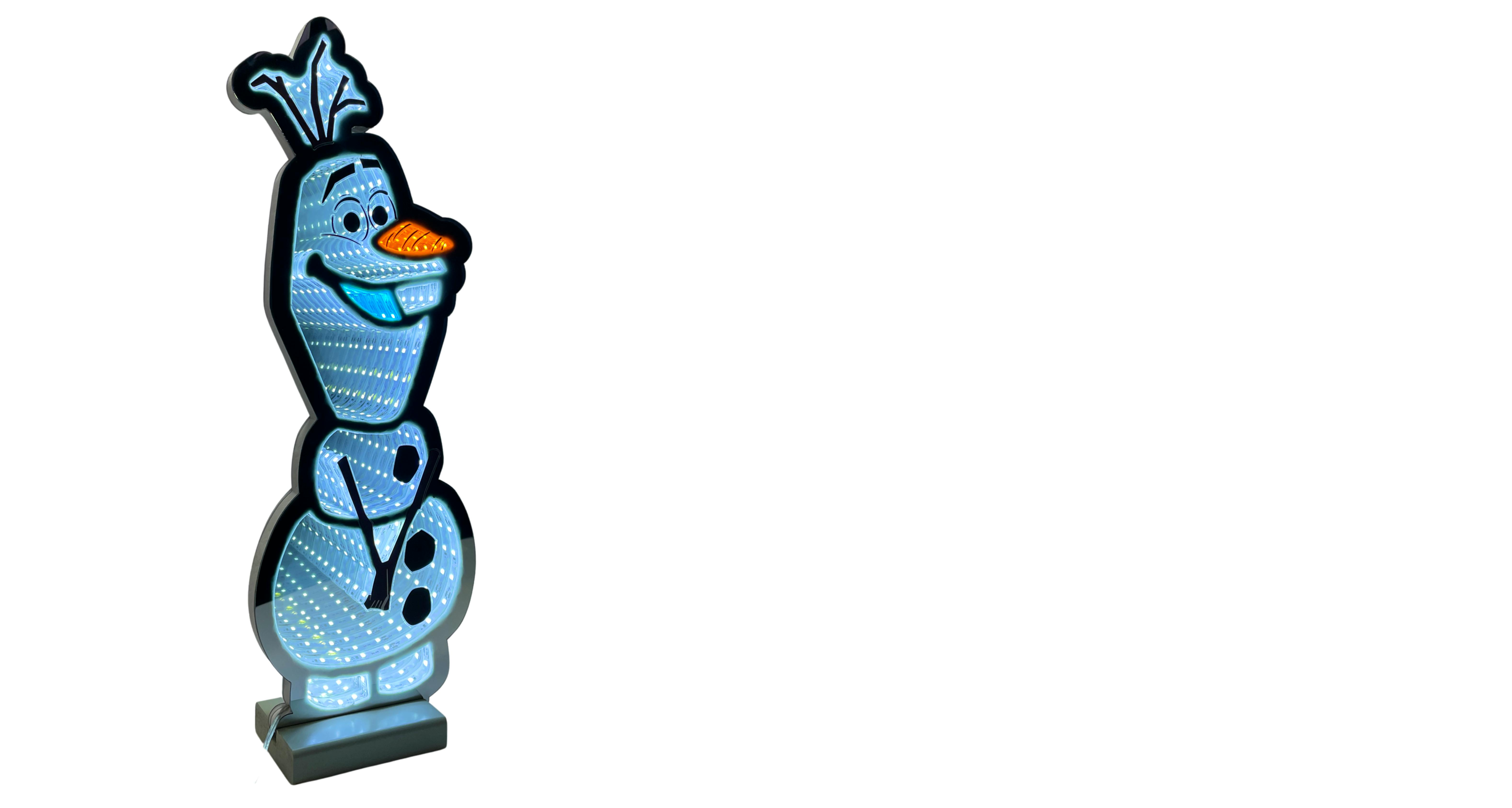 Disney Frozen 40cm Olaf Light-up Infinity mirror - Main Image