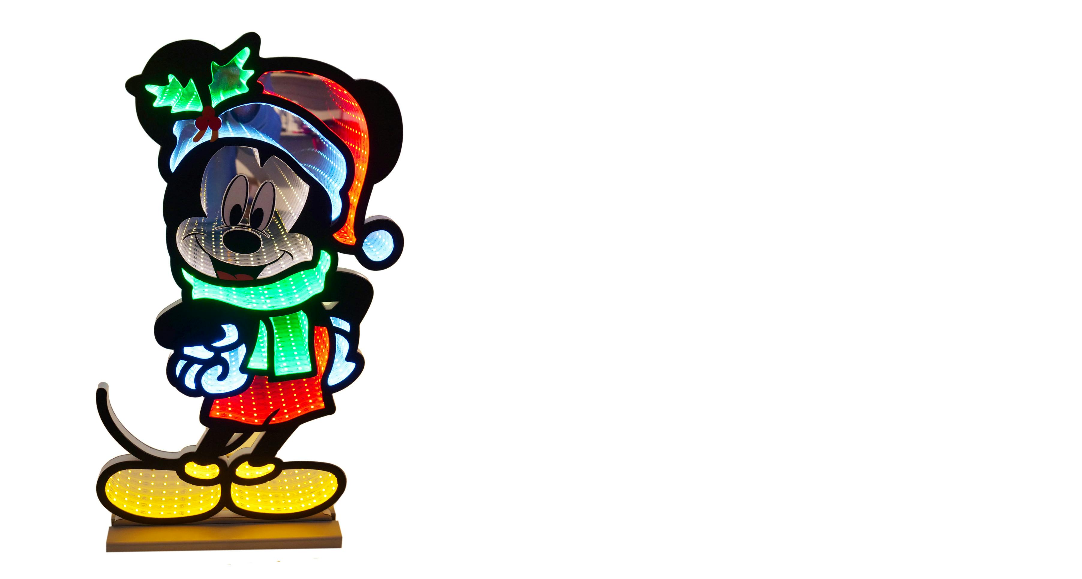 40cm Mickey Mouse Scarf Light-Up Infinity Mirror - Disney Licensed