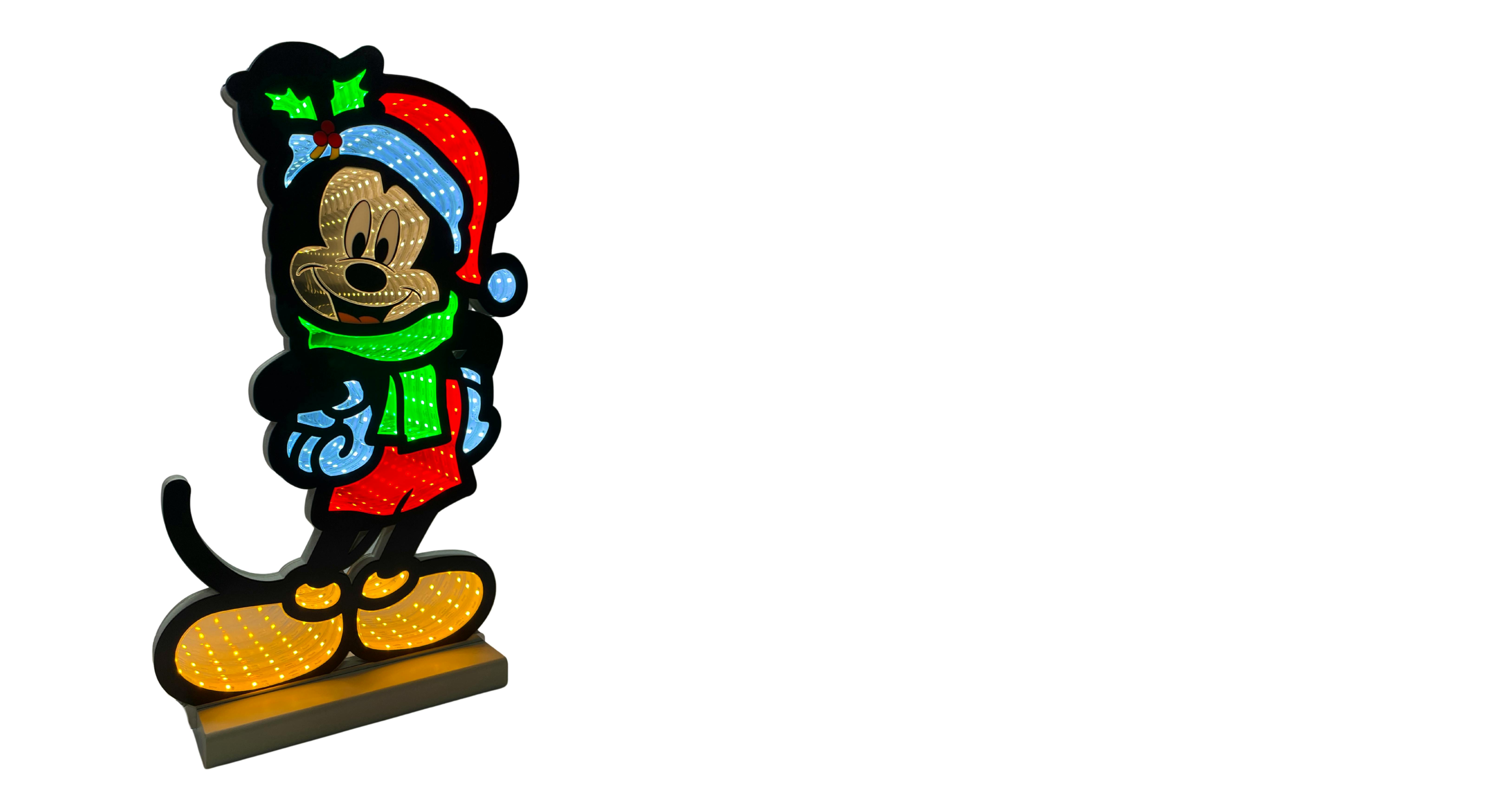 60cm Mickey Mouse Light Up Infinity Mirror - Disney Licensed