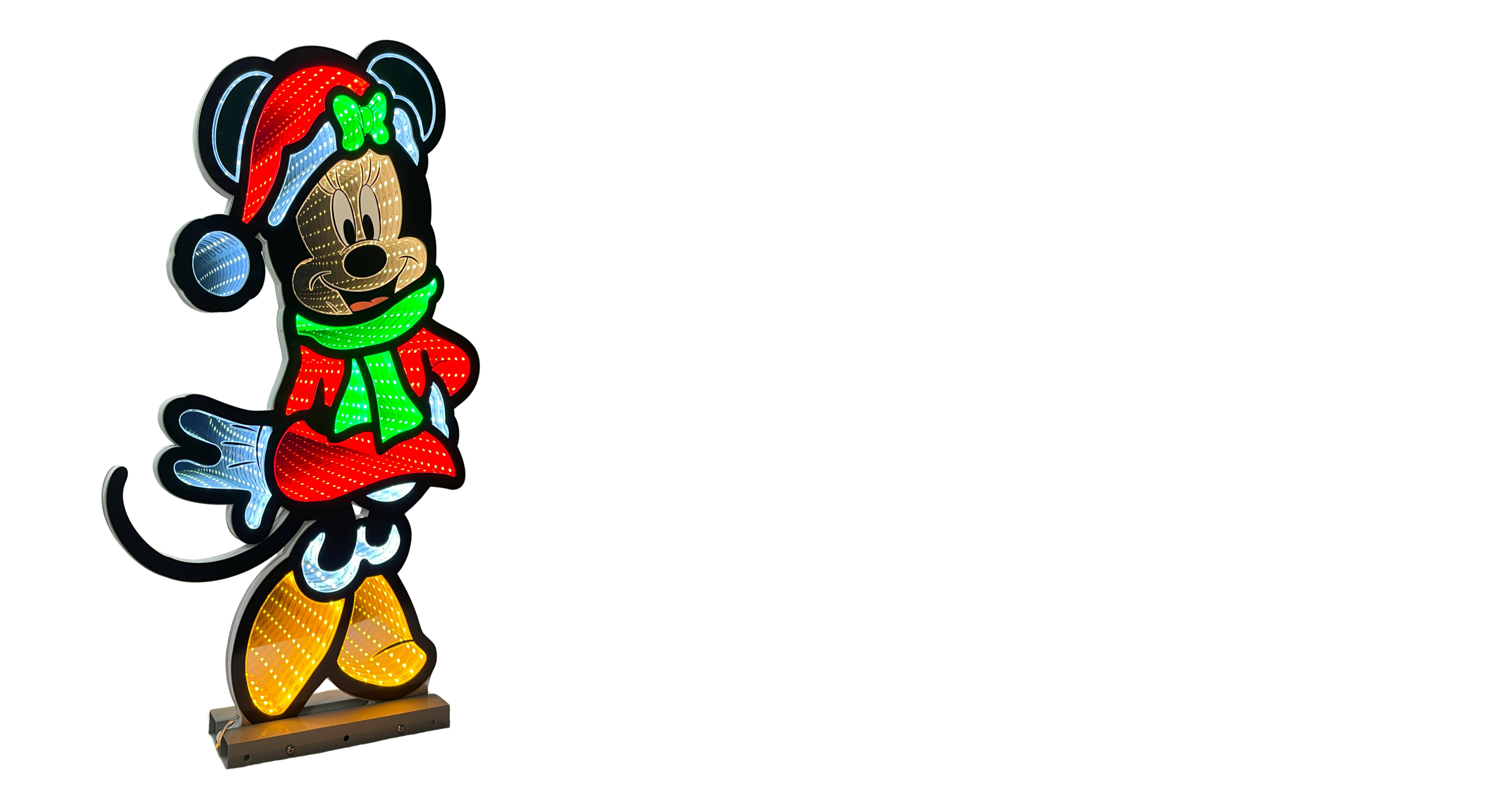 90cm Minnie Mouse Scarf Light-Up Infinity Mirror - Disney Licensed