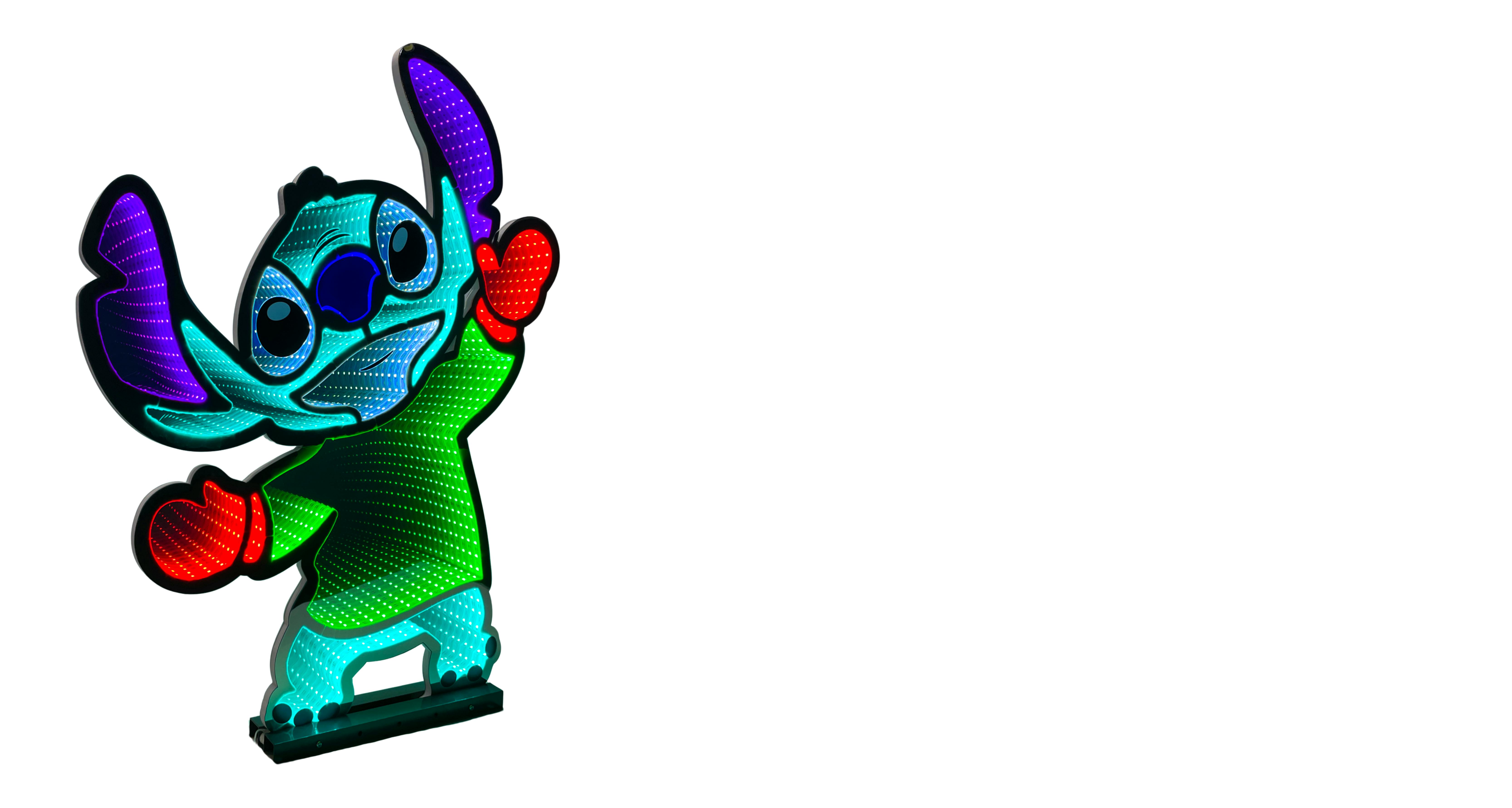 Disney Lilo & Stitch 40cm Dancing Stitch light-up Infinity mirror