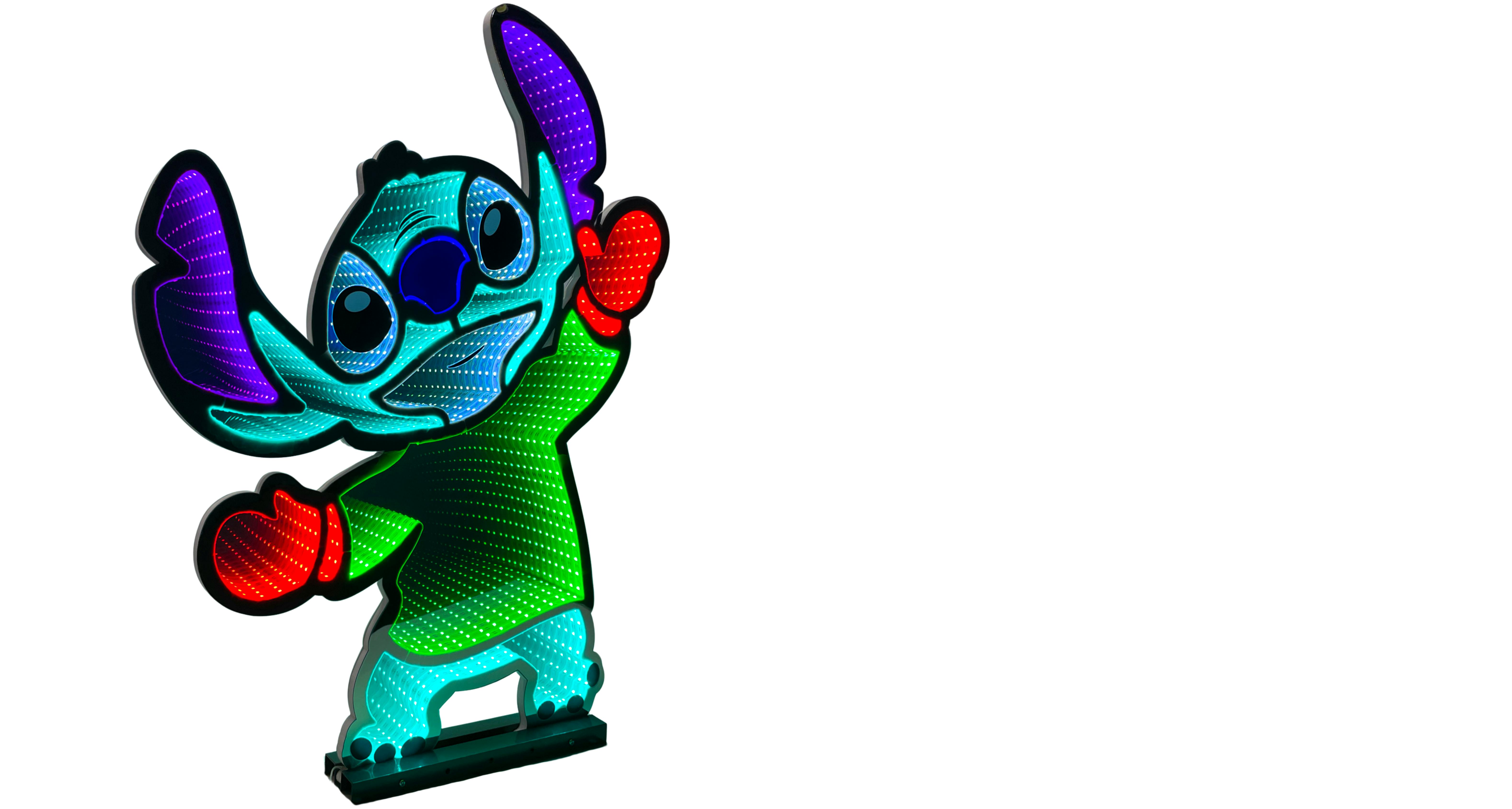 90cm Lilo & Stitch Light-Up Infinity Mirror - Disney Licensed