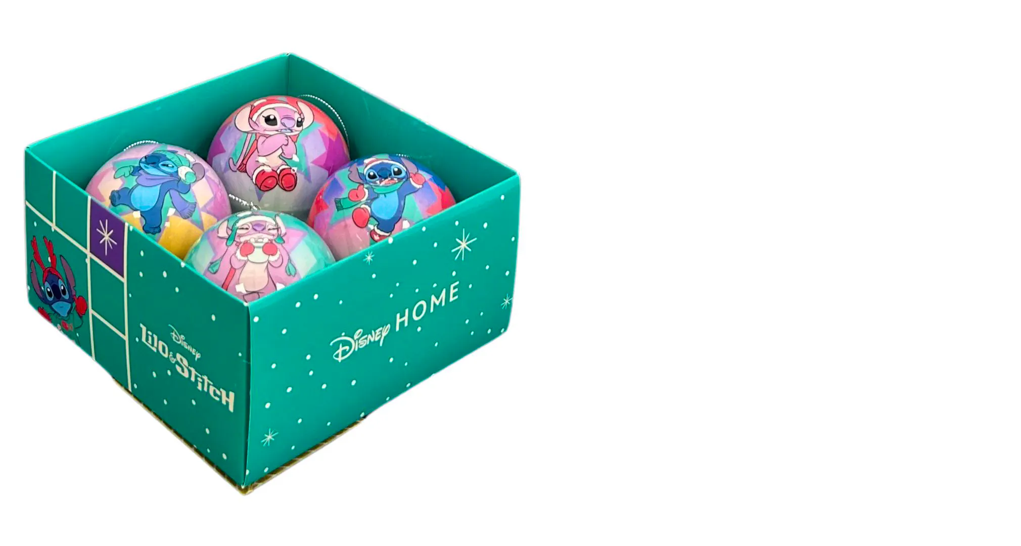 4pc Lilo & Stitch Bauble Hanging Ornaments - Disney Licenced