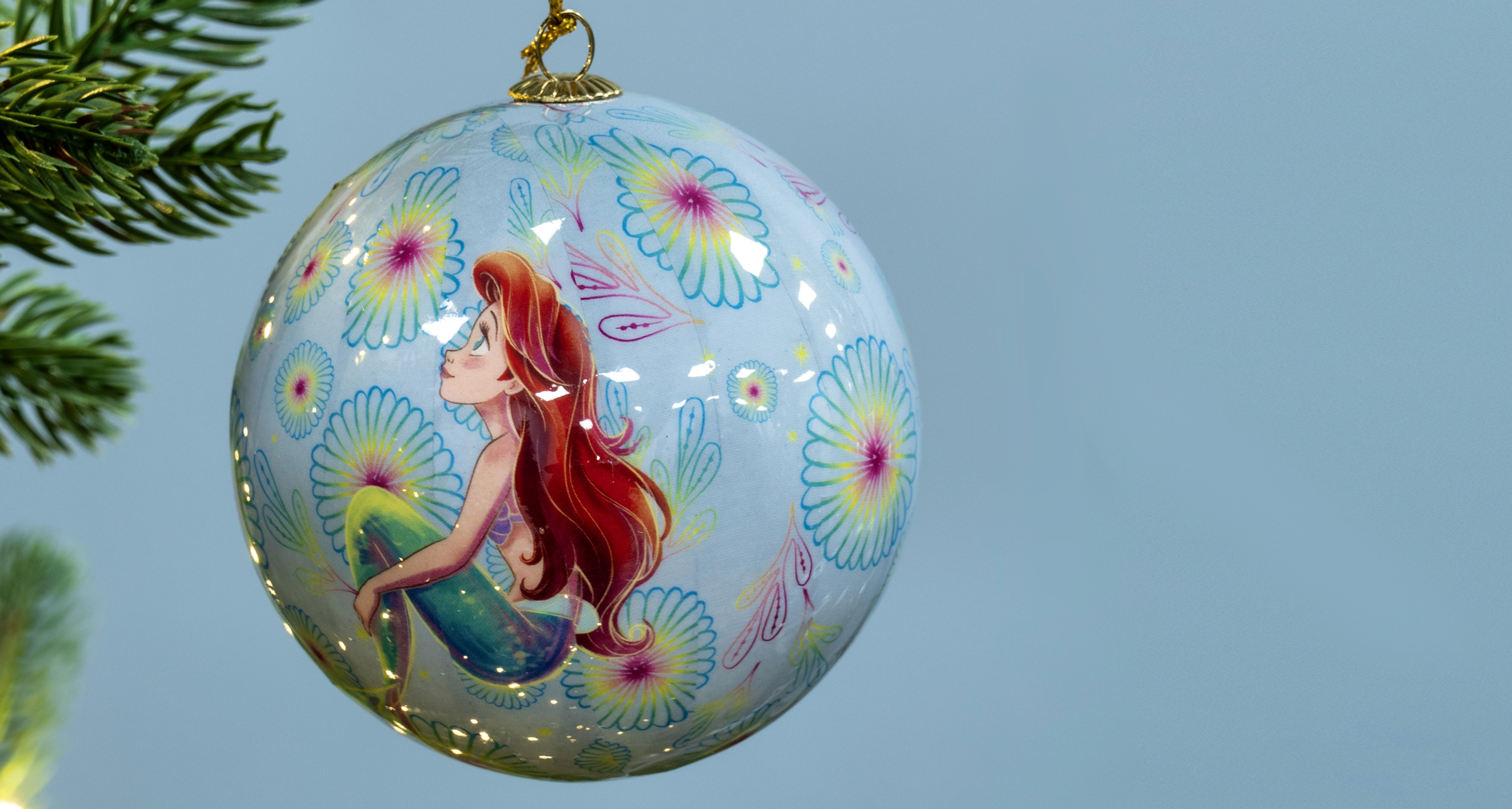 7.5cm Little Mermaid Ariel Baubles (9pc) - Disney Licensed