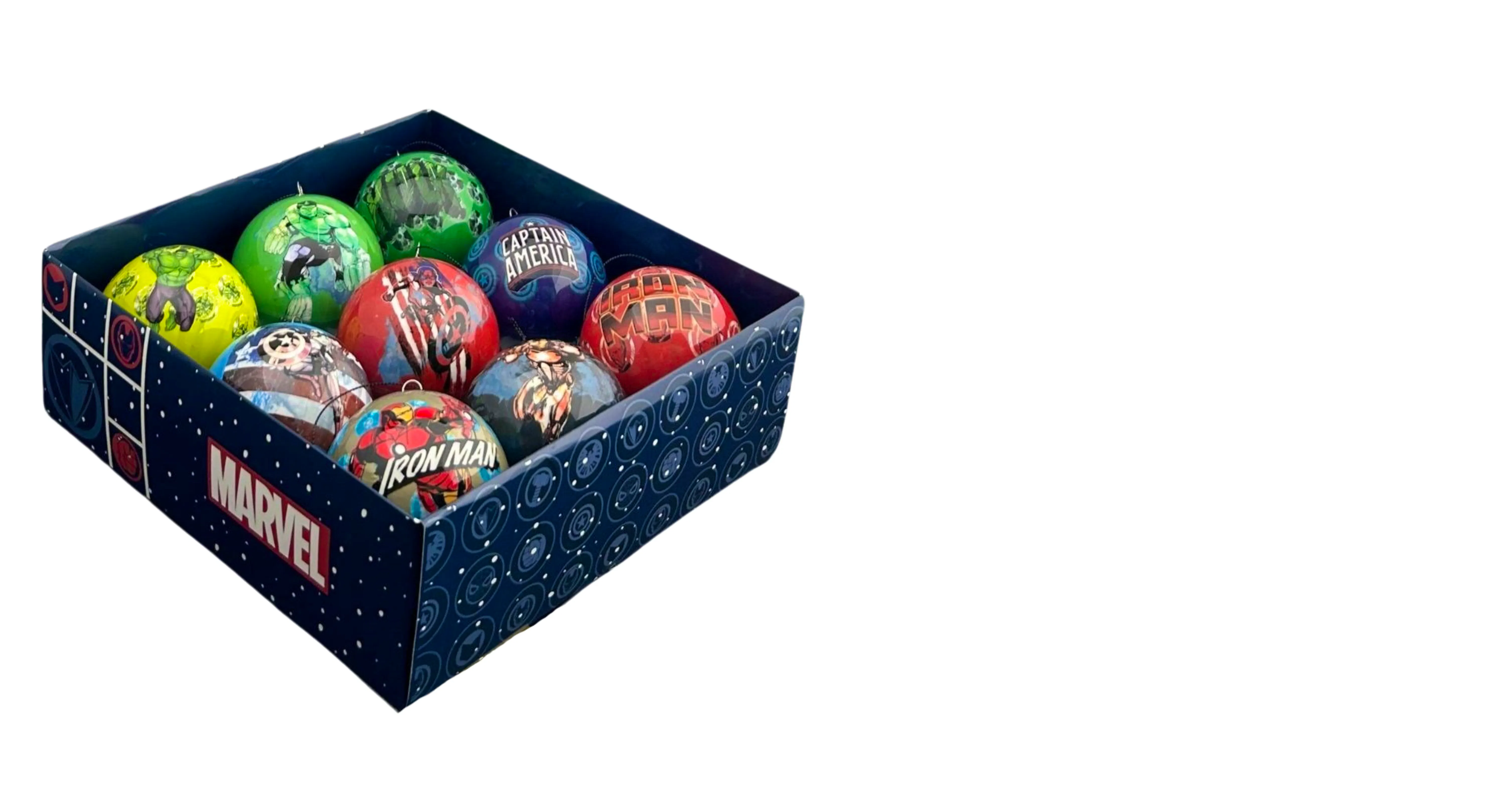 9pc Avengers Baubles - Marvel Licenced