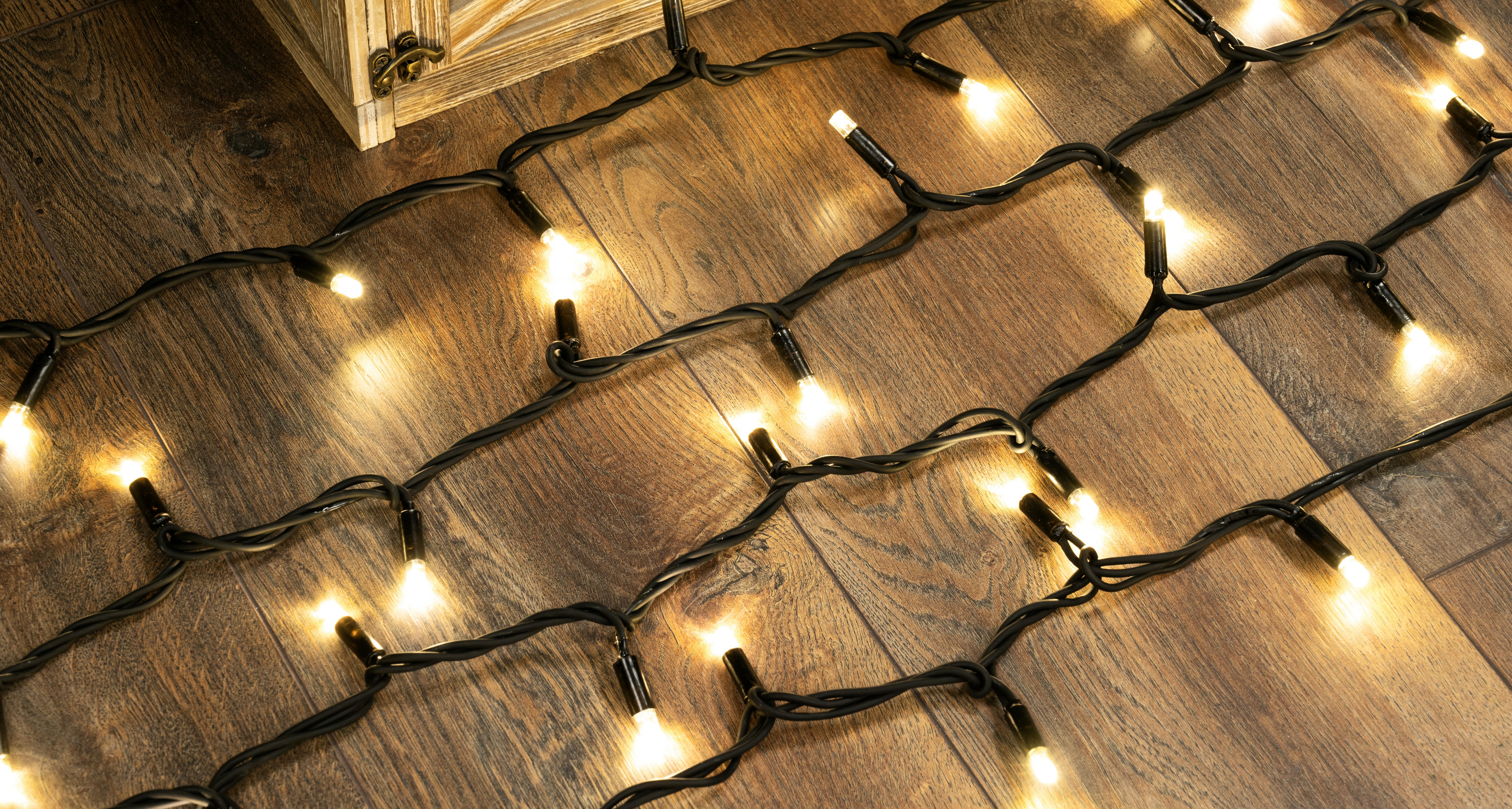 50m 500 LED Rubber Cable Connectable Outdoor String Lights - Dual Colour Bright White/Warm White (IP65)