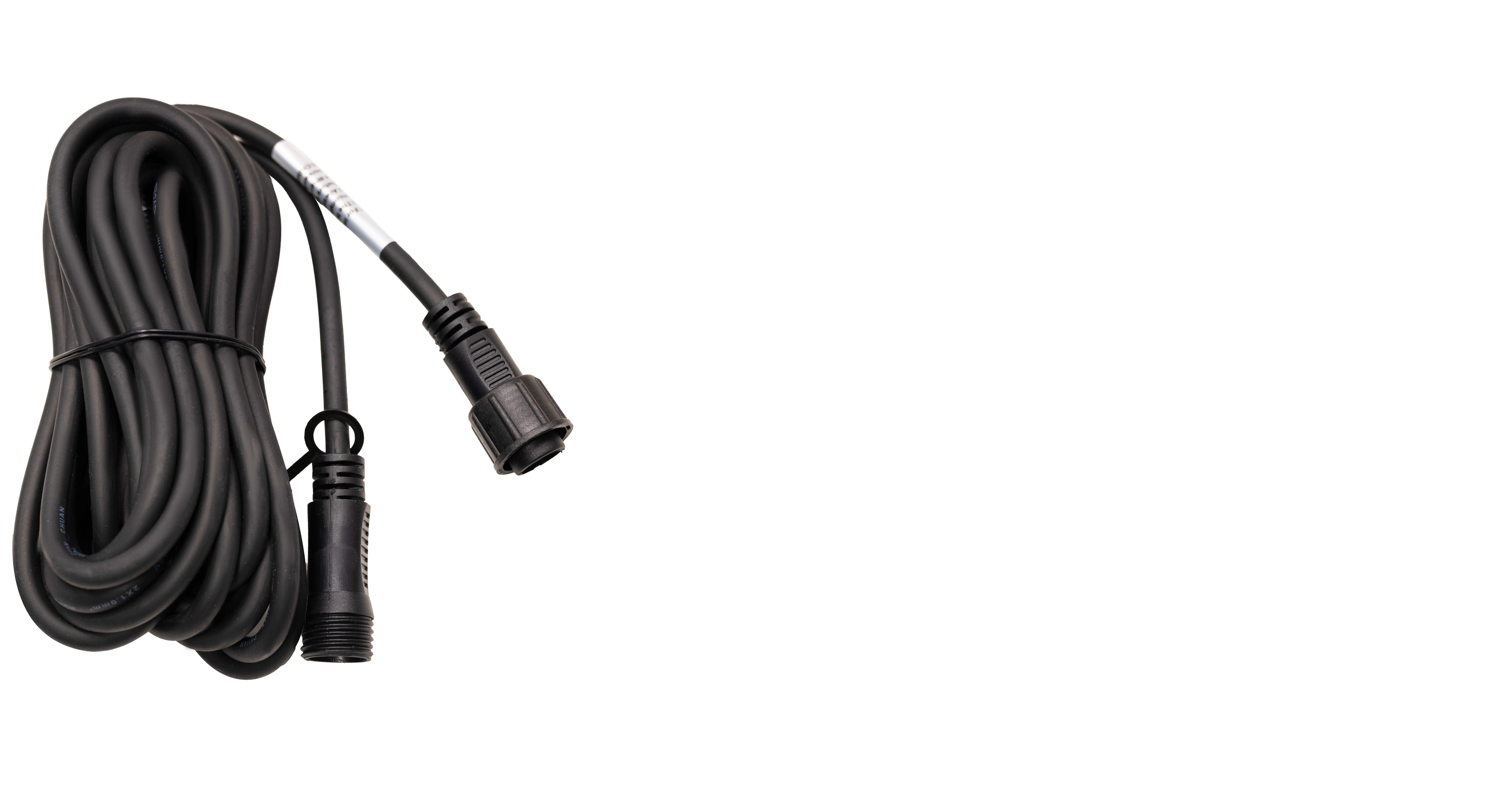 Crownvine 5m Extension Lead - Black Rubber Cable (For Crownvine 230V Connectable Lights)
