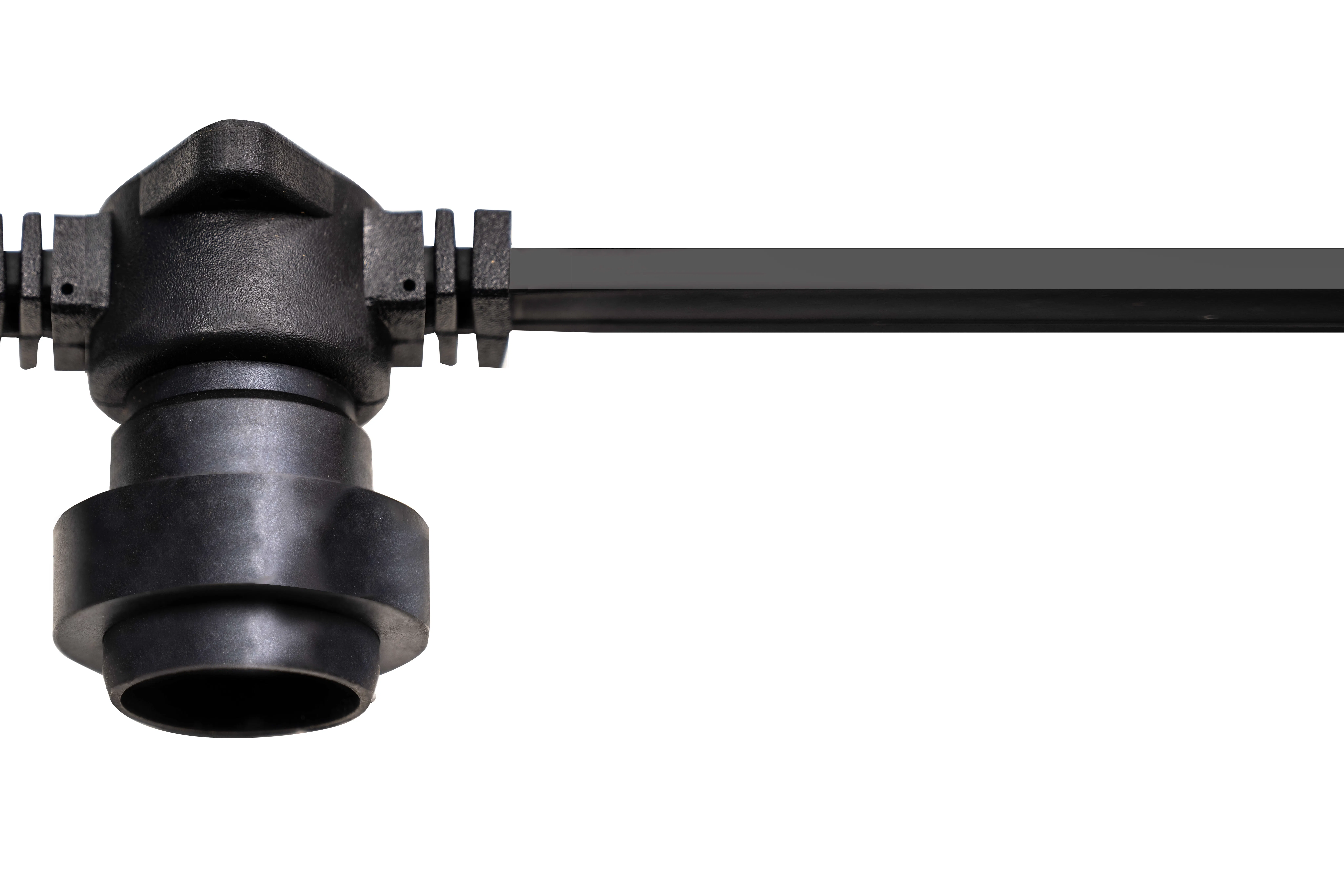 Crownvine 10 Socket 5m Festoon Belt - Black Flat Rubber Cable - E27 (For Crownvine 230V Connectable Lights)