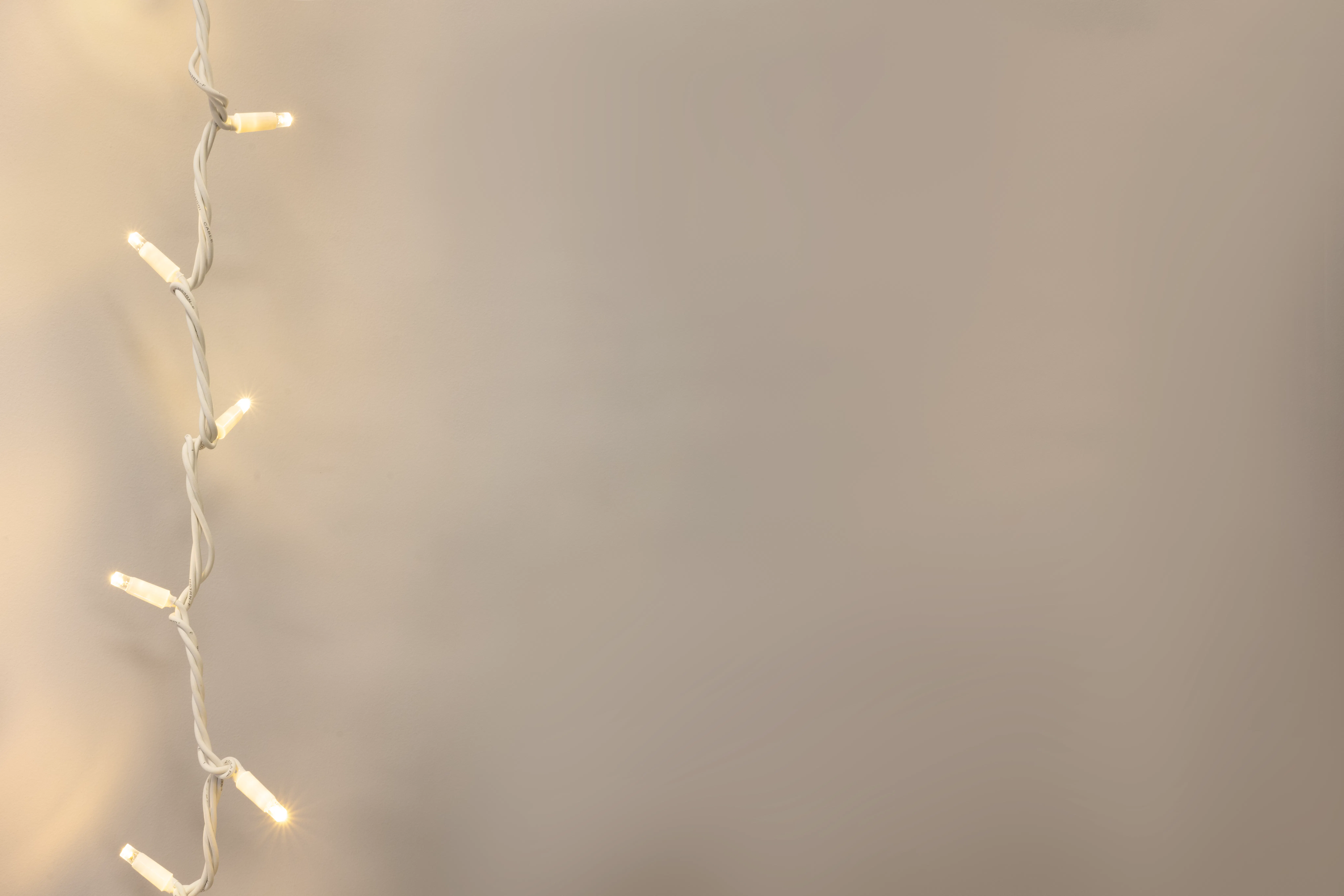 Crownvine Connectable Dual Colour Fairy Lights - Warm White / Bright White - White Rubber Cable - Multiple Lengths