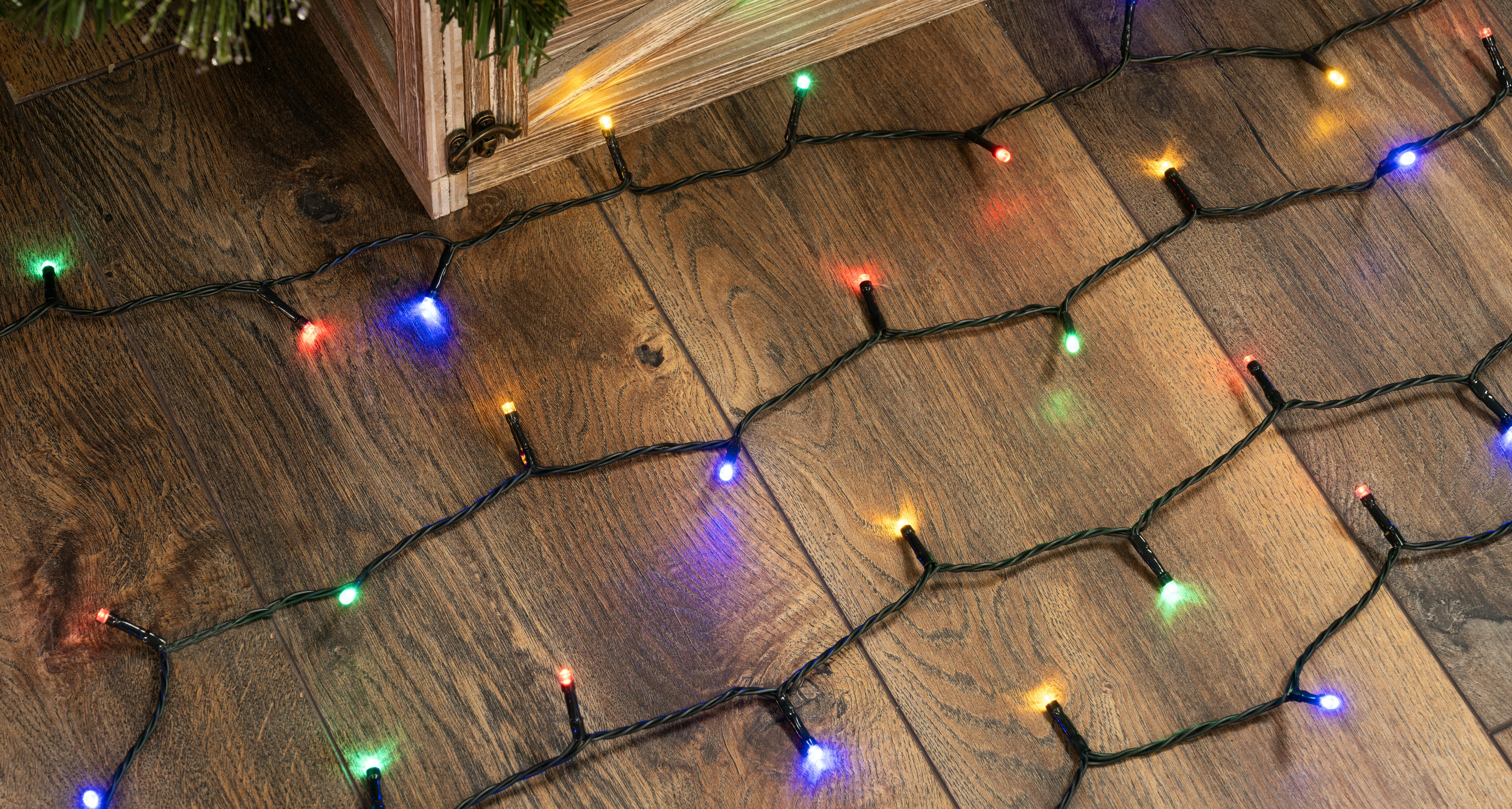 CTW Battery Powered 50 LED Multifunction String Light Set - Choose Colour