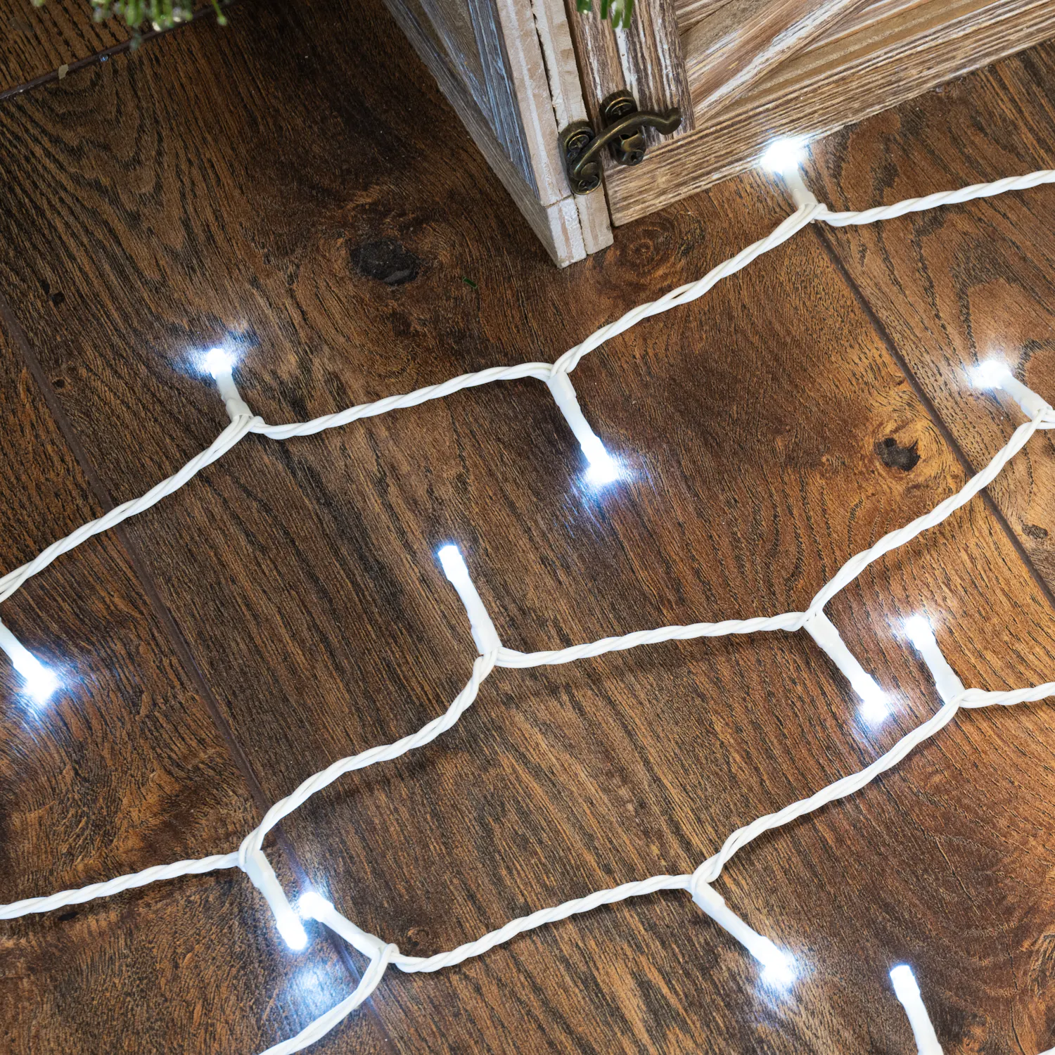 CTW White Cable 1000 LED Multifunction string light set - Bright White