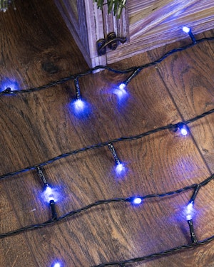500 LED Solar Powered String Lights - Blue 500 LED Solar Powered String Lights - Blue