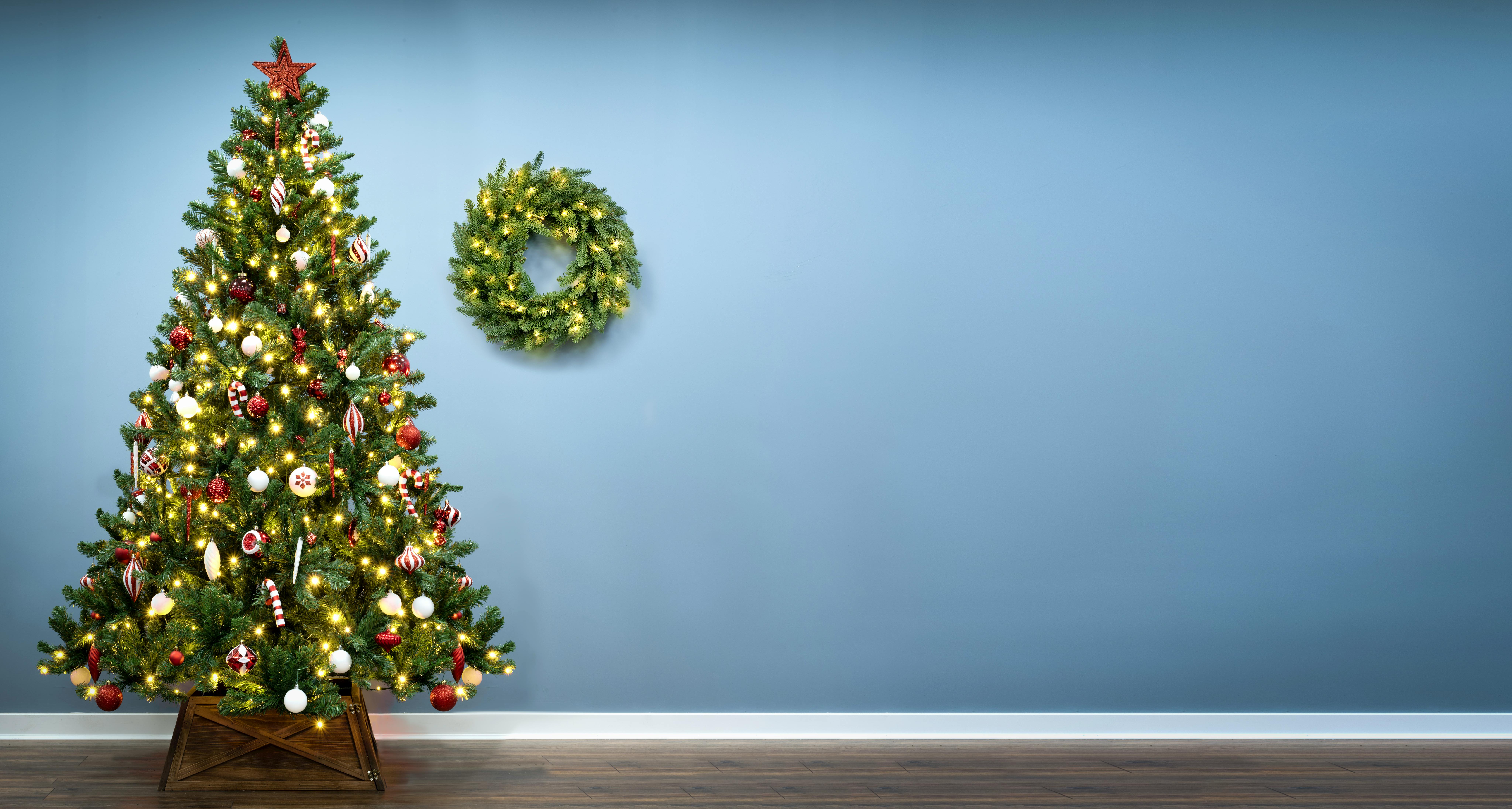 6ft Pre-lit Arbor Vitae Fir Tree