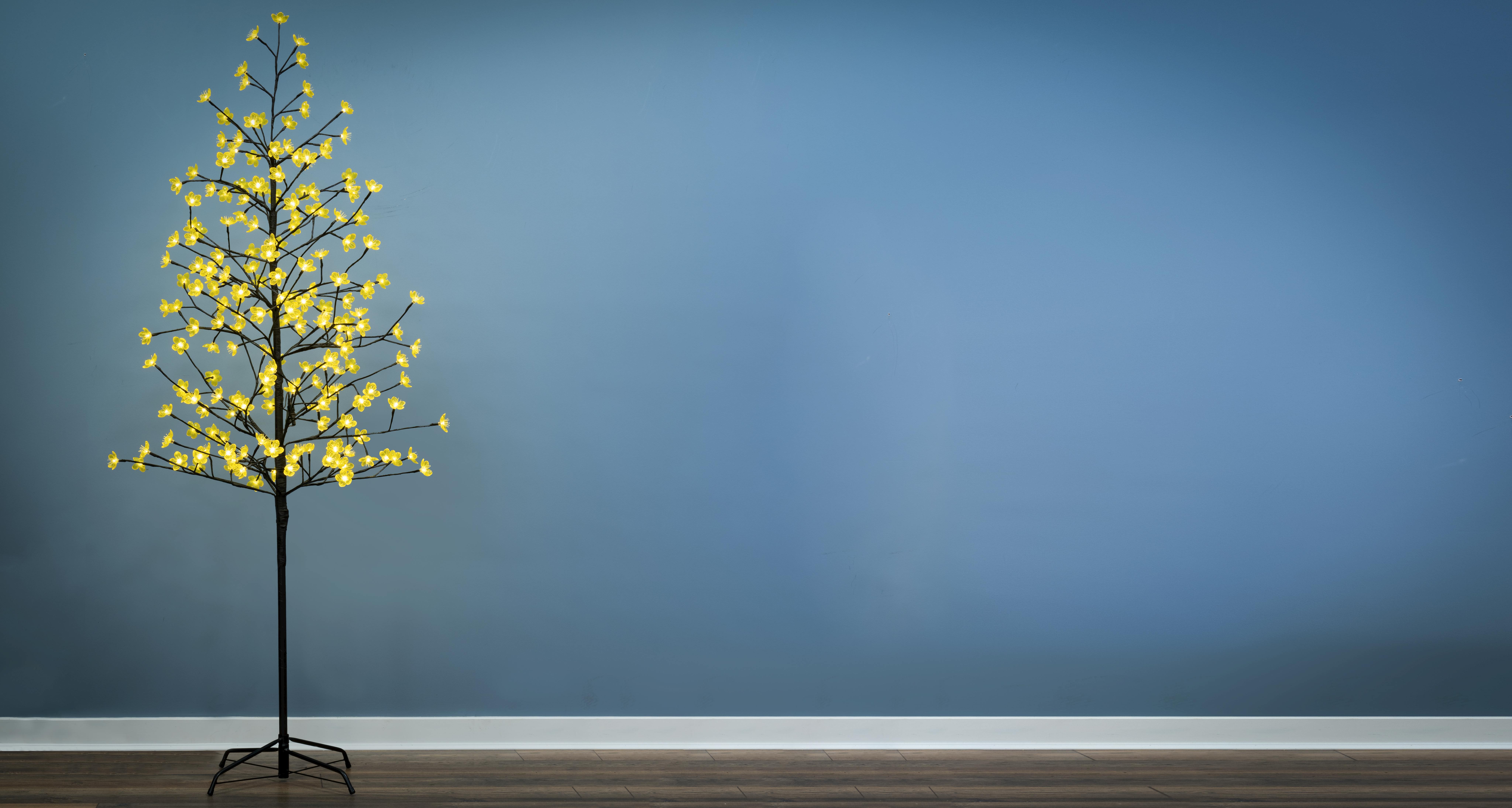 6ft/180cm Yellow Flower LED Blossom Tree Warm White