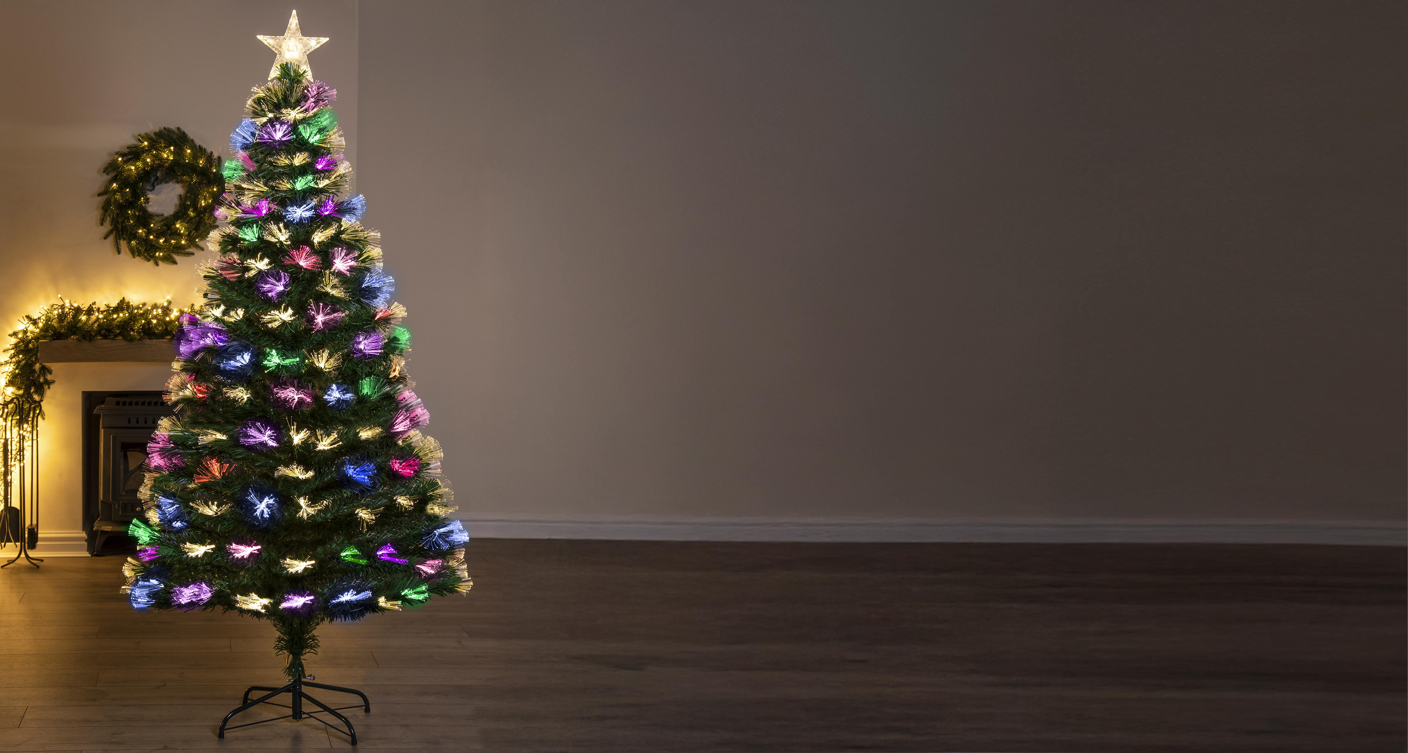 The 6ft Vesuvius Fir Fibre Optic Christmas Tree