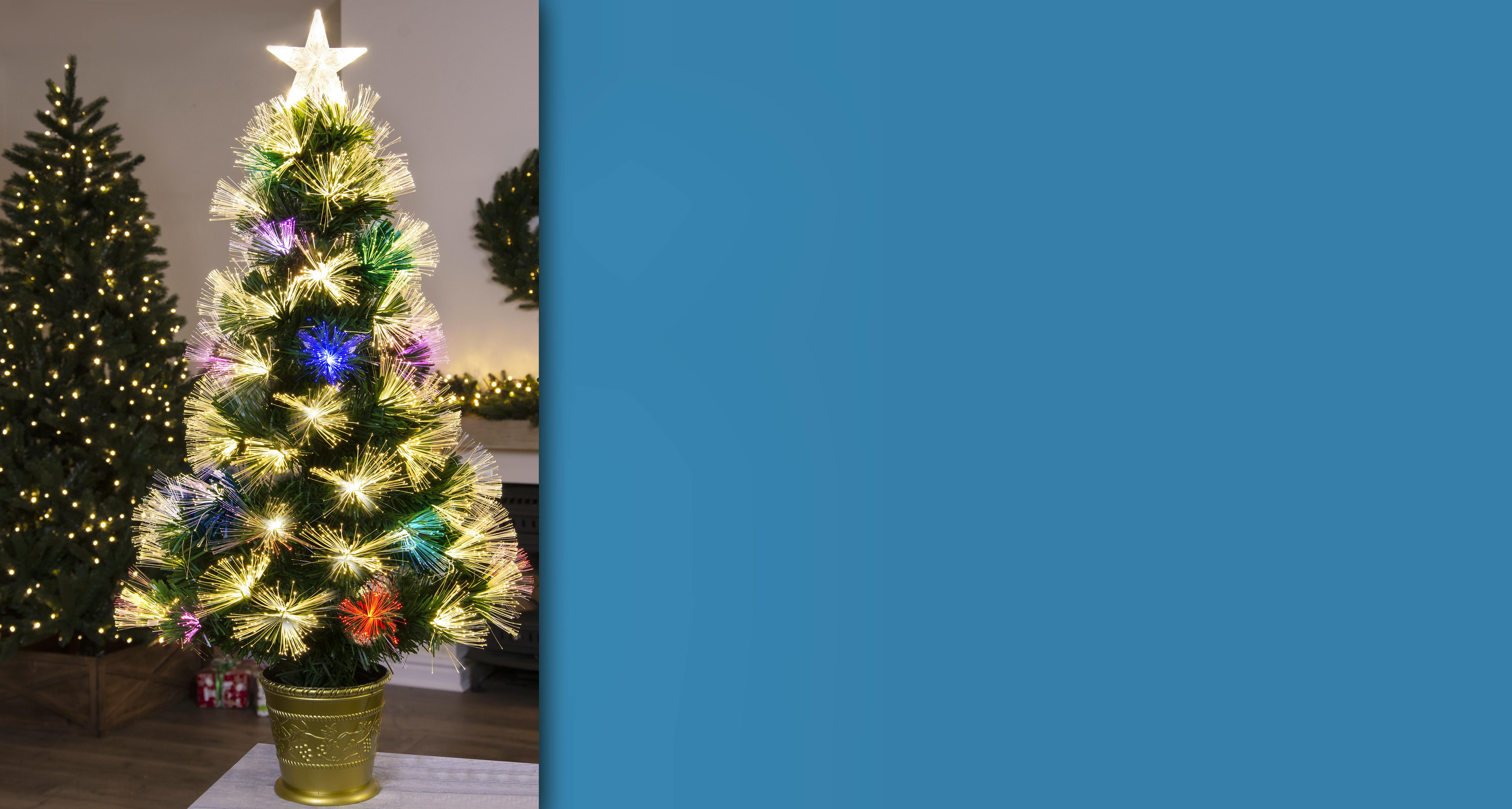 The 3ft Vesuvius Fir Fibre Optic Christmas Tree