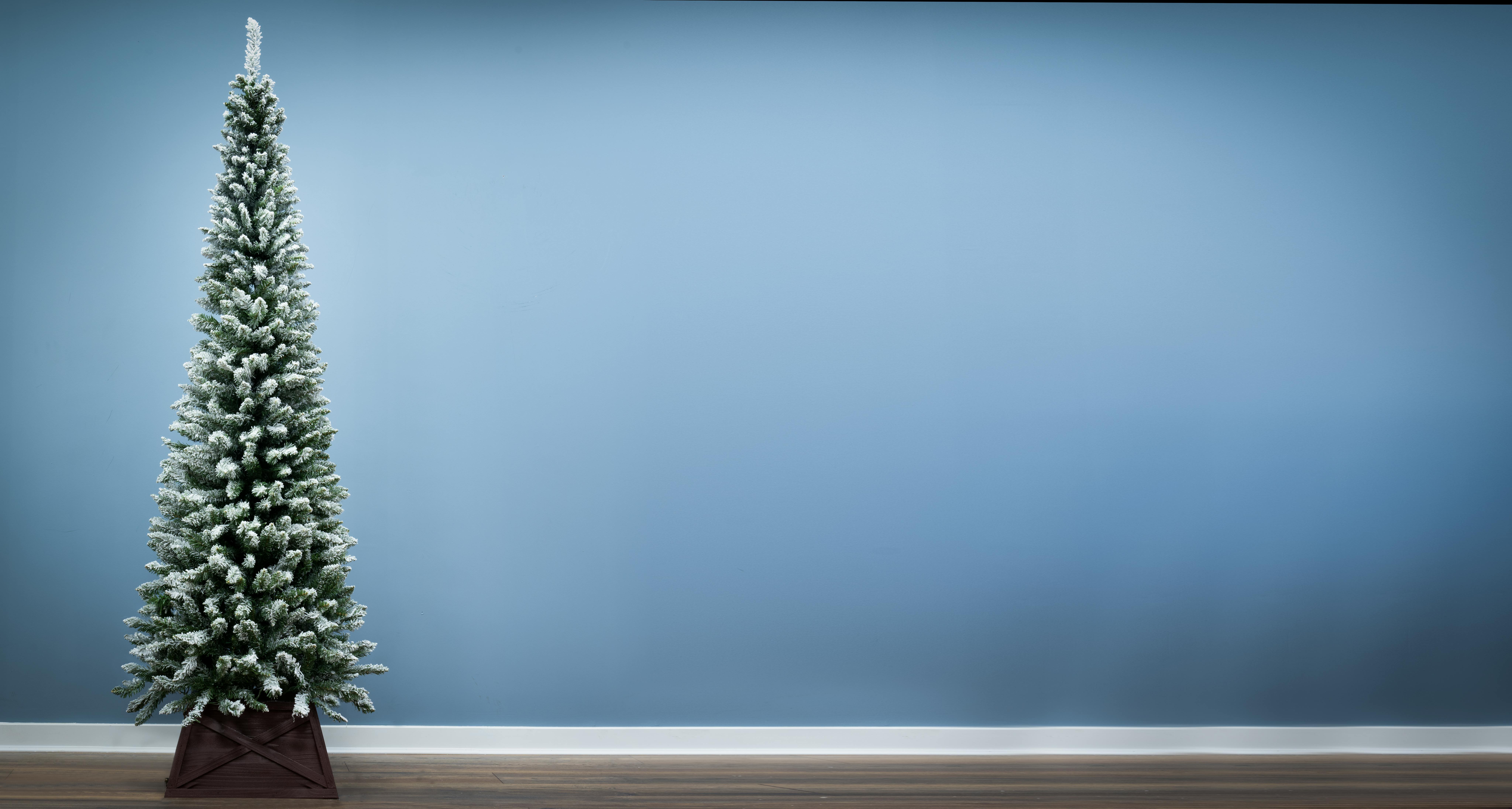 The 7ft Snowy Pencil Tree