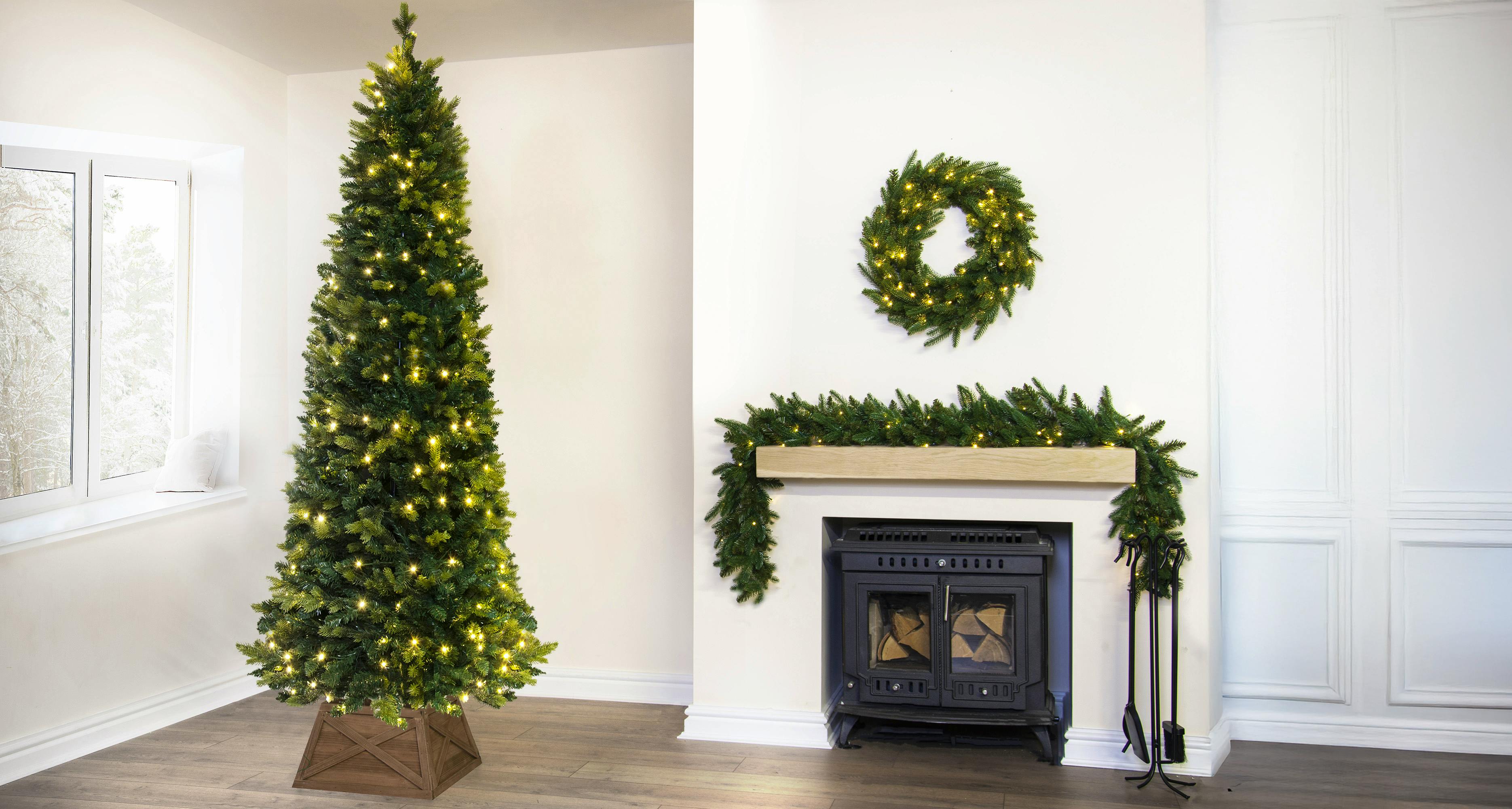 7ft Pre-Lit Ultra Pop Up Tree