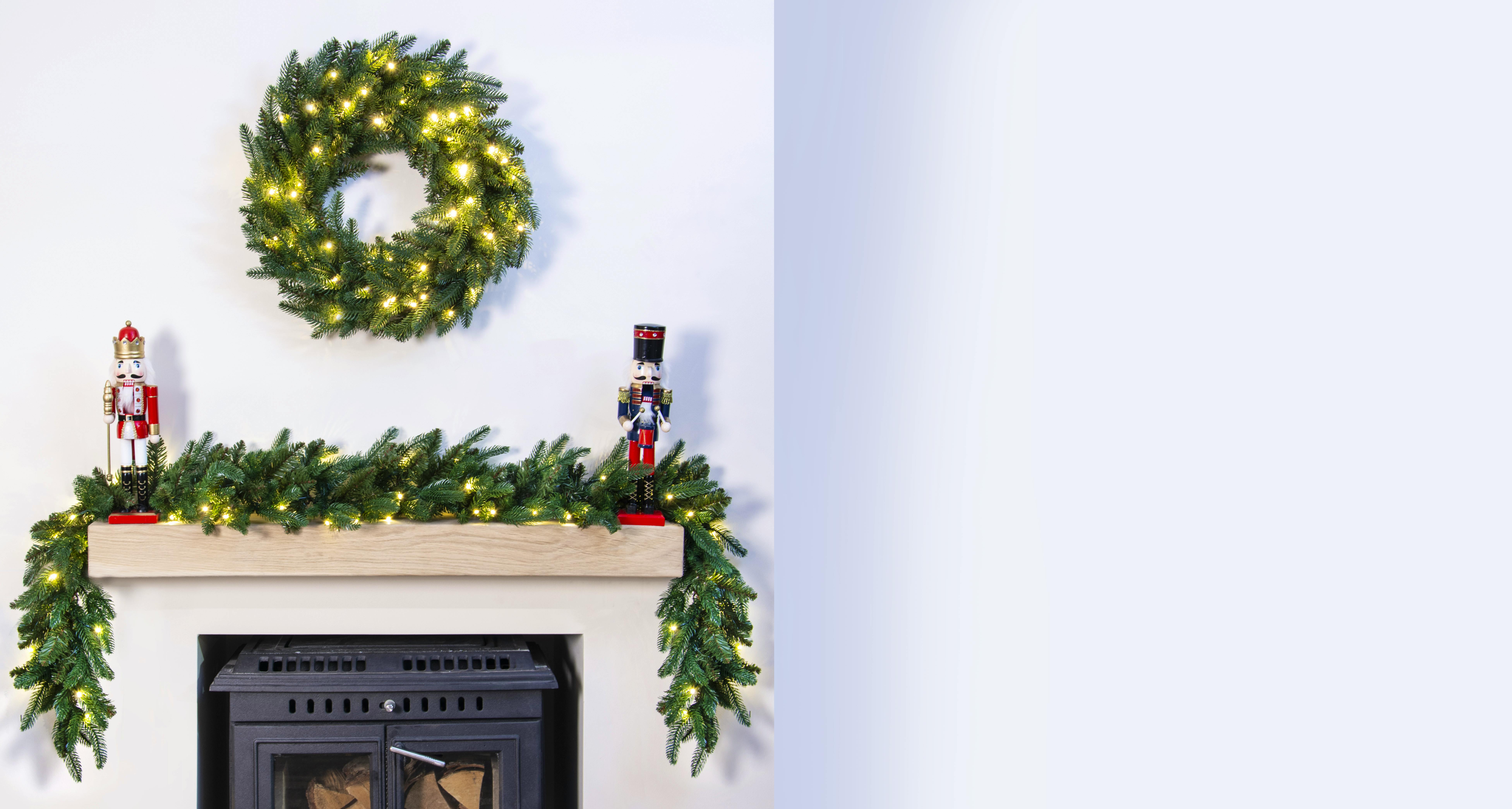 The 6ft Pre-lit Ultra Mixed Pine Garland