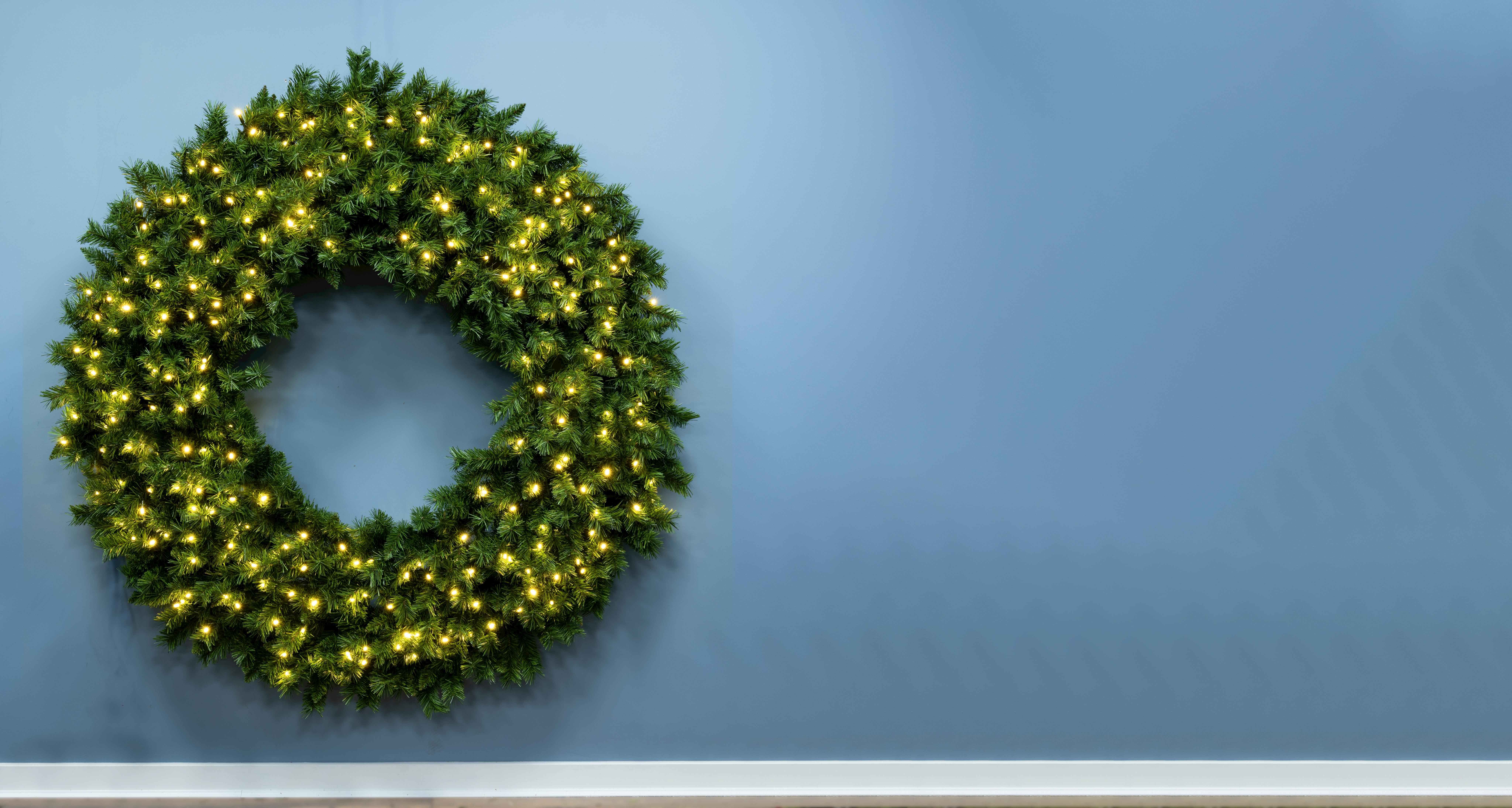 The Pre-lit Ironwood Wreaths - Dual Colour LEDs - Various Options