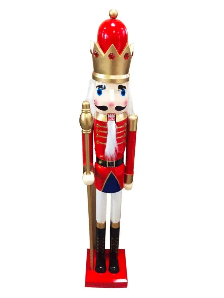 120cm Nutcracker with Crown & Sceptre