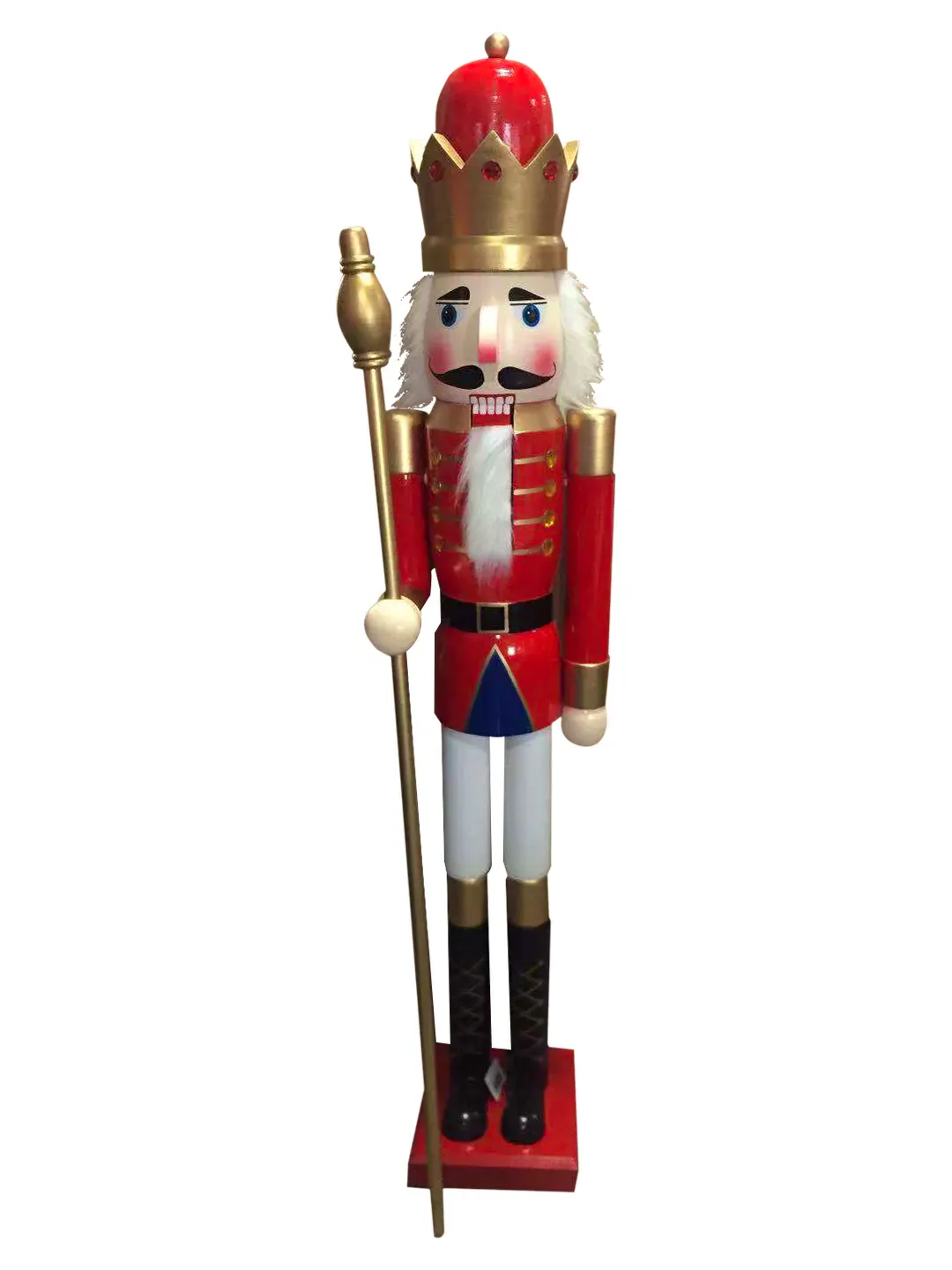 180cm Nutcracker with Crown & Sceptre