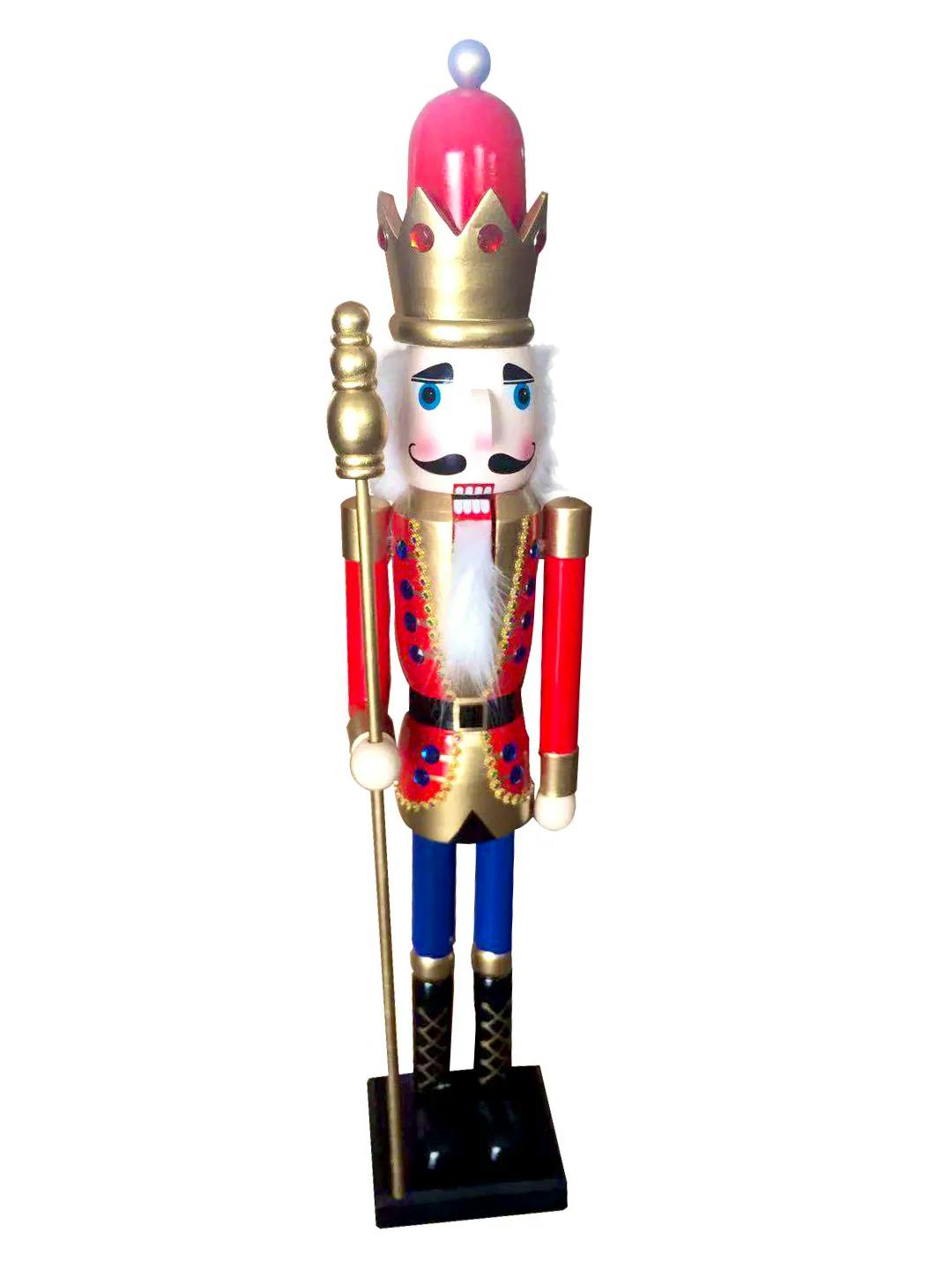 90cm Nutcracker with Crown & Sceptre