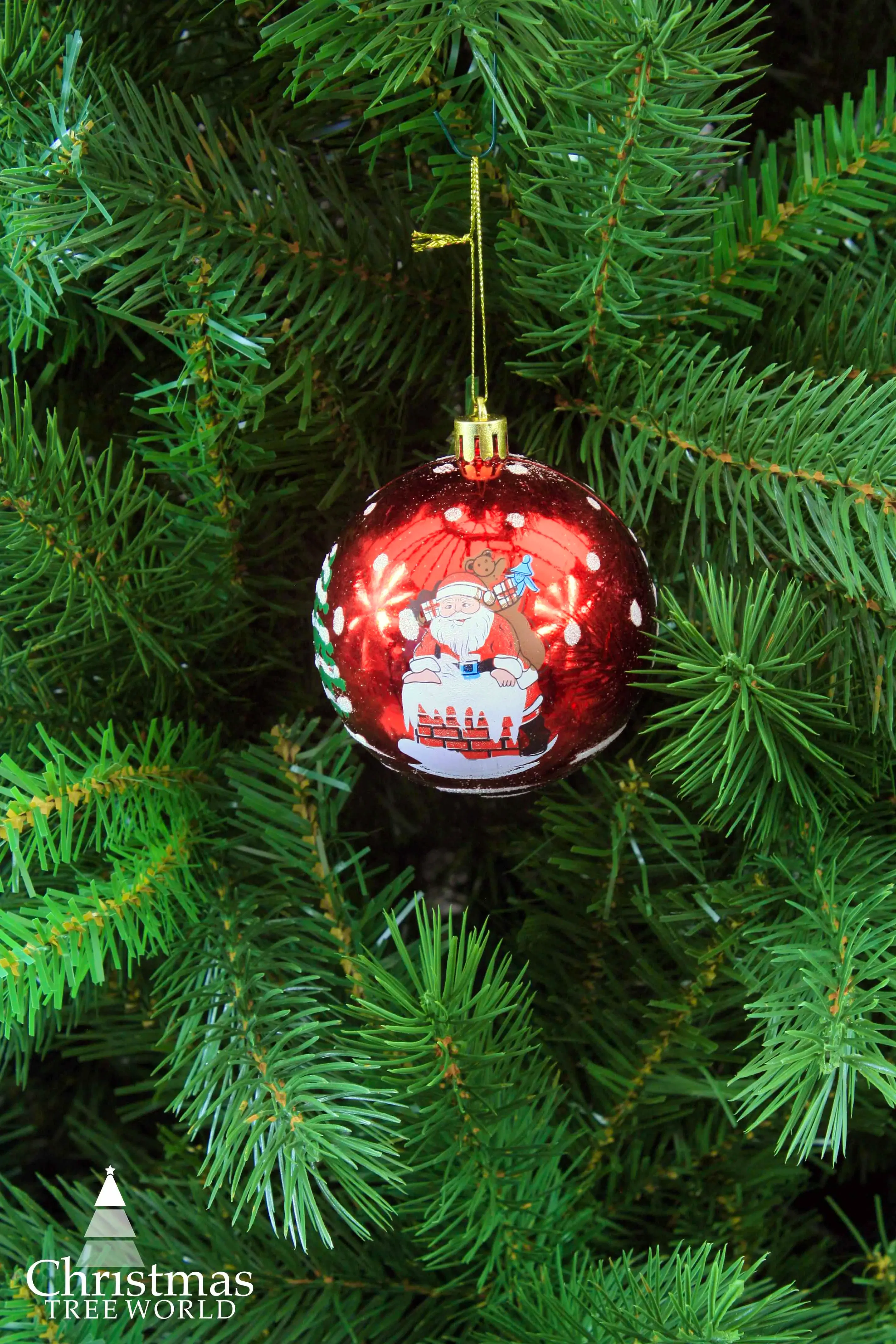 10cm Hand Painted Shatterproof Bauble Design 41