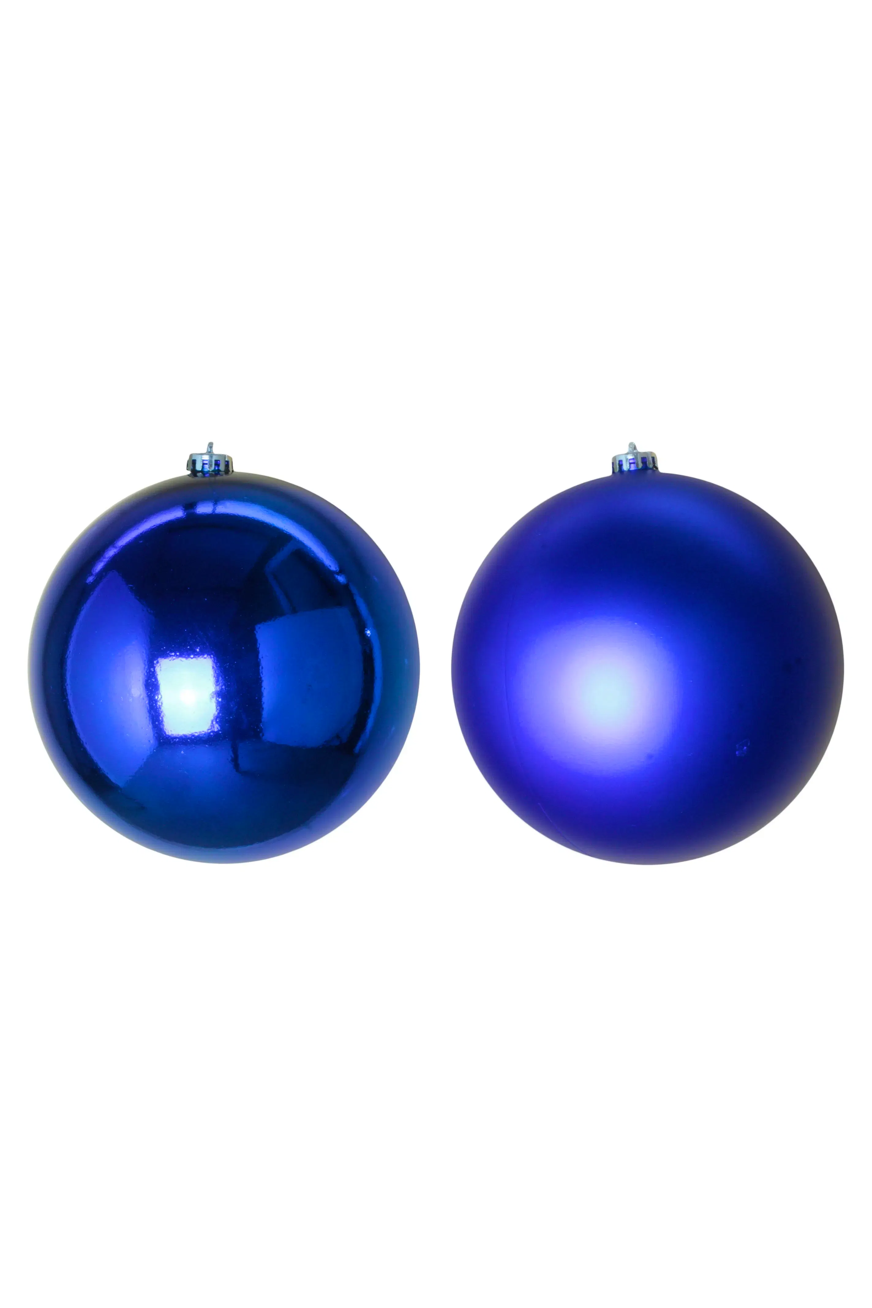 20cm Blue Bauble Set Shiny/Matte (20 pc)