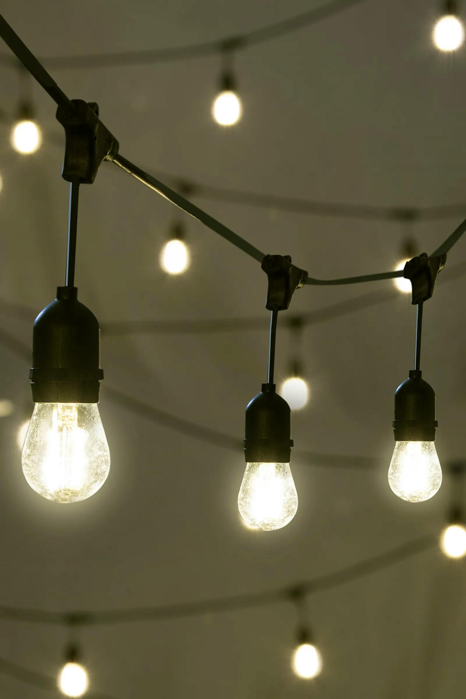 5m 10 LED Large Bulb Connectable Outdoor Festoon Lights (Warm White)