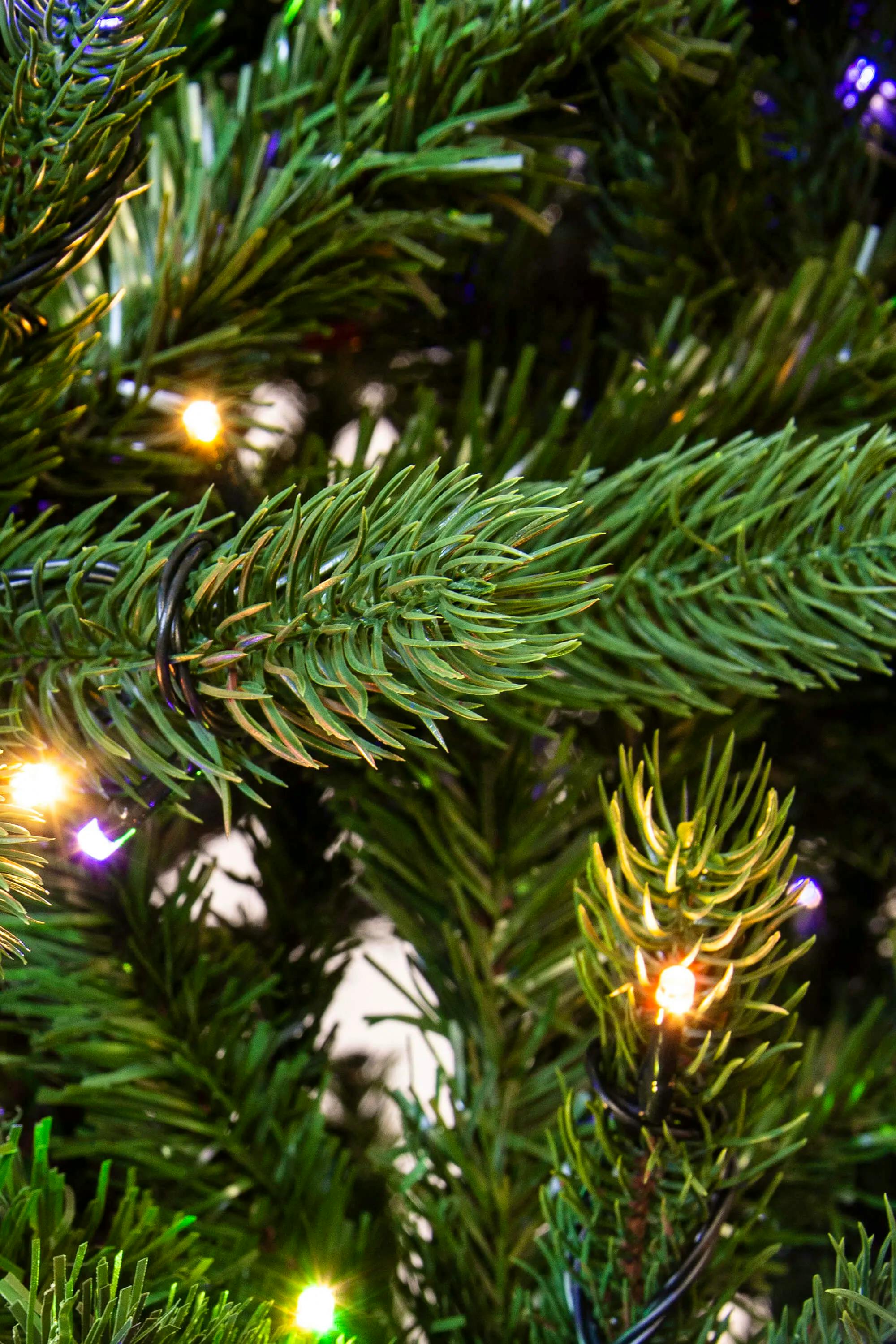 The 12ft Pre-lit Ultra Devonshire Slimline Tree Warm White/White